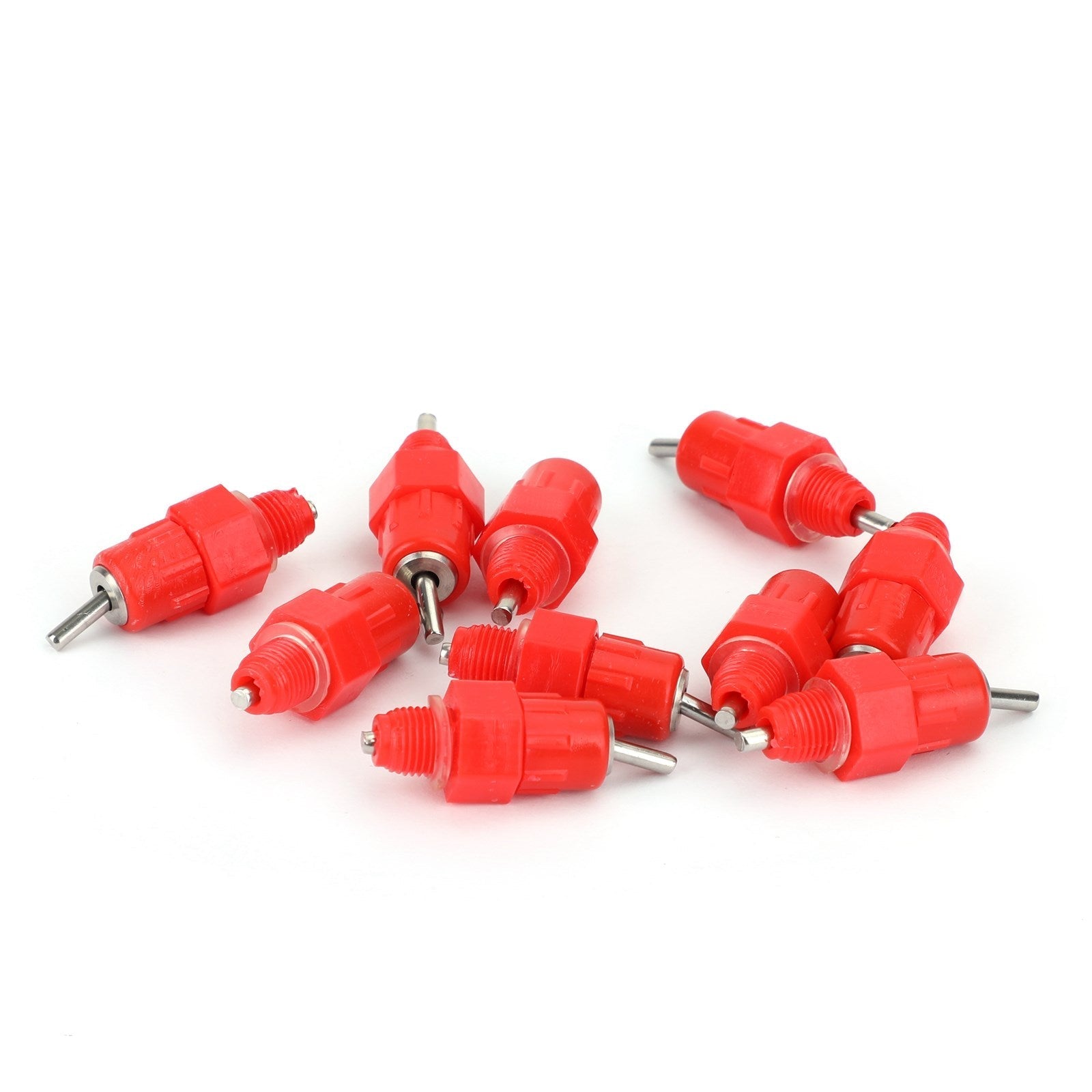 10 valvole per capezzoli per acqua, bevitore automatico, alimentatore per pollame, pollo, anatra, uccello