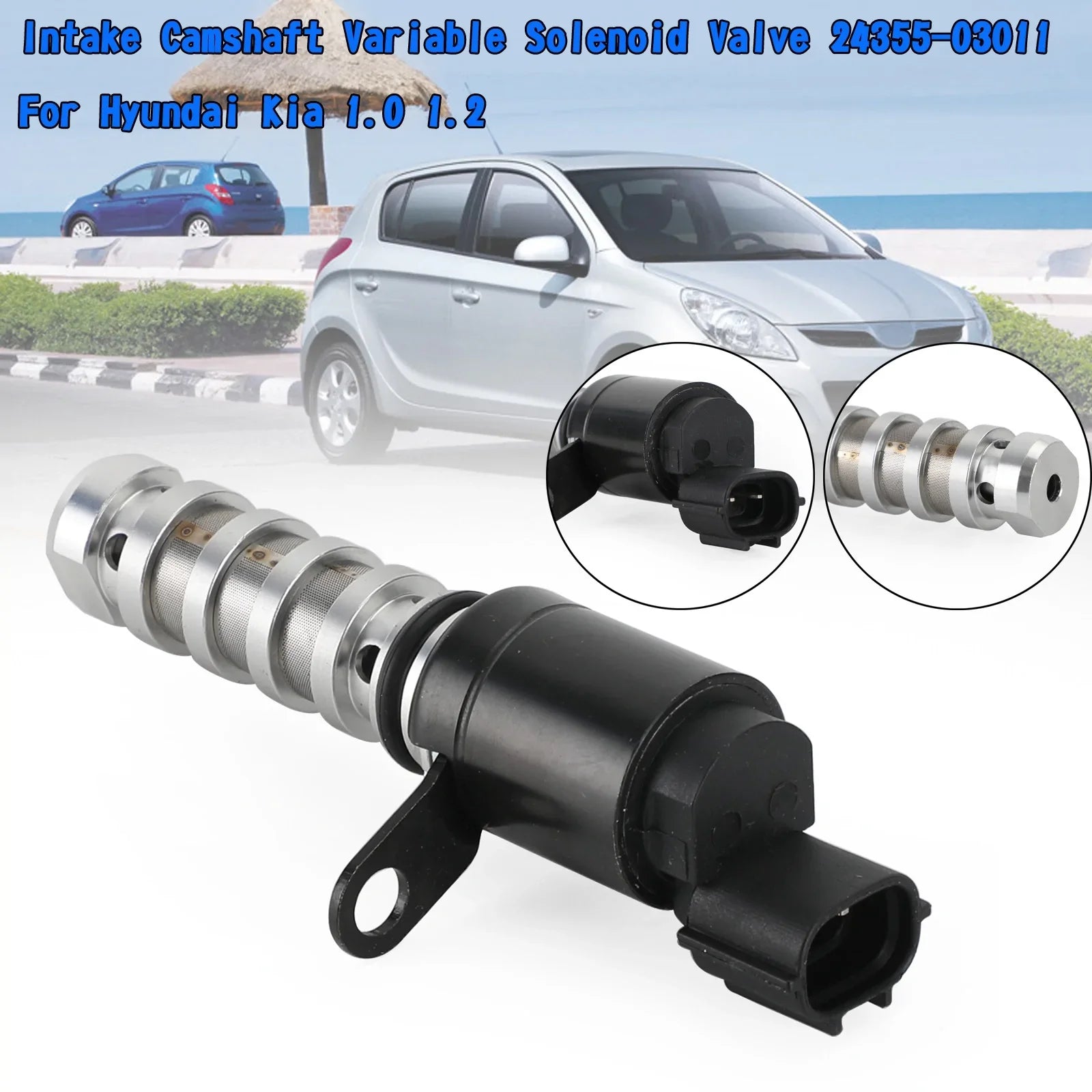 Válvula solenoide variable del árbol de levas de admisión 24355-03011 para Hyundai Kia 1.0 genérico