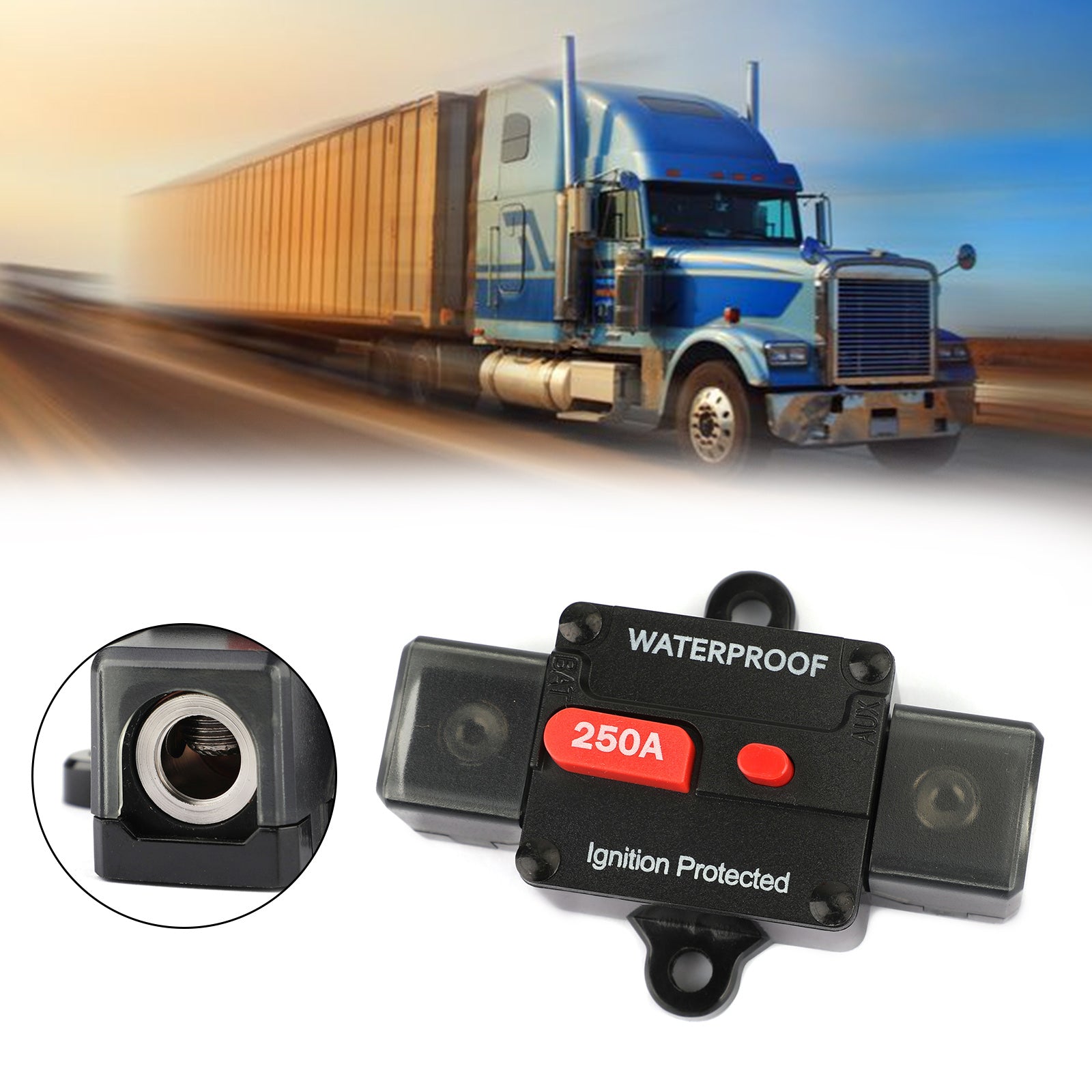 250A INCHETTORI INCREIZIONE RESET INLINE PRESETTO SOSTITUI DI SPOSTA DEL FUSE per l'auto della marina