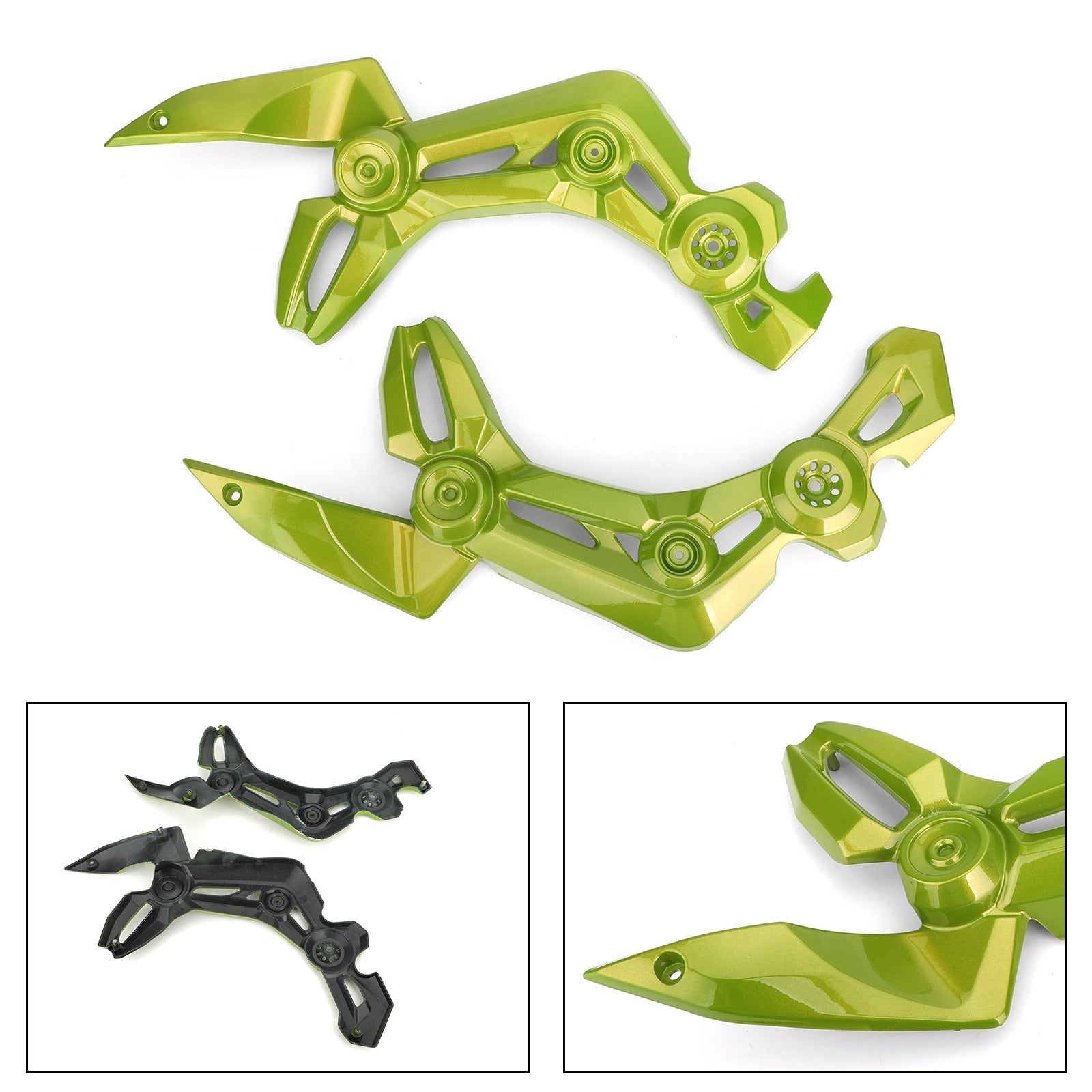 Garniture de protection de cadre pour Kawasaki Z900 2017-2019 Vert Générique