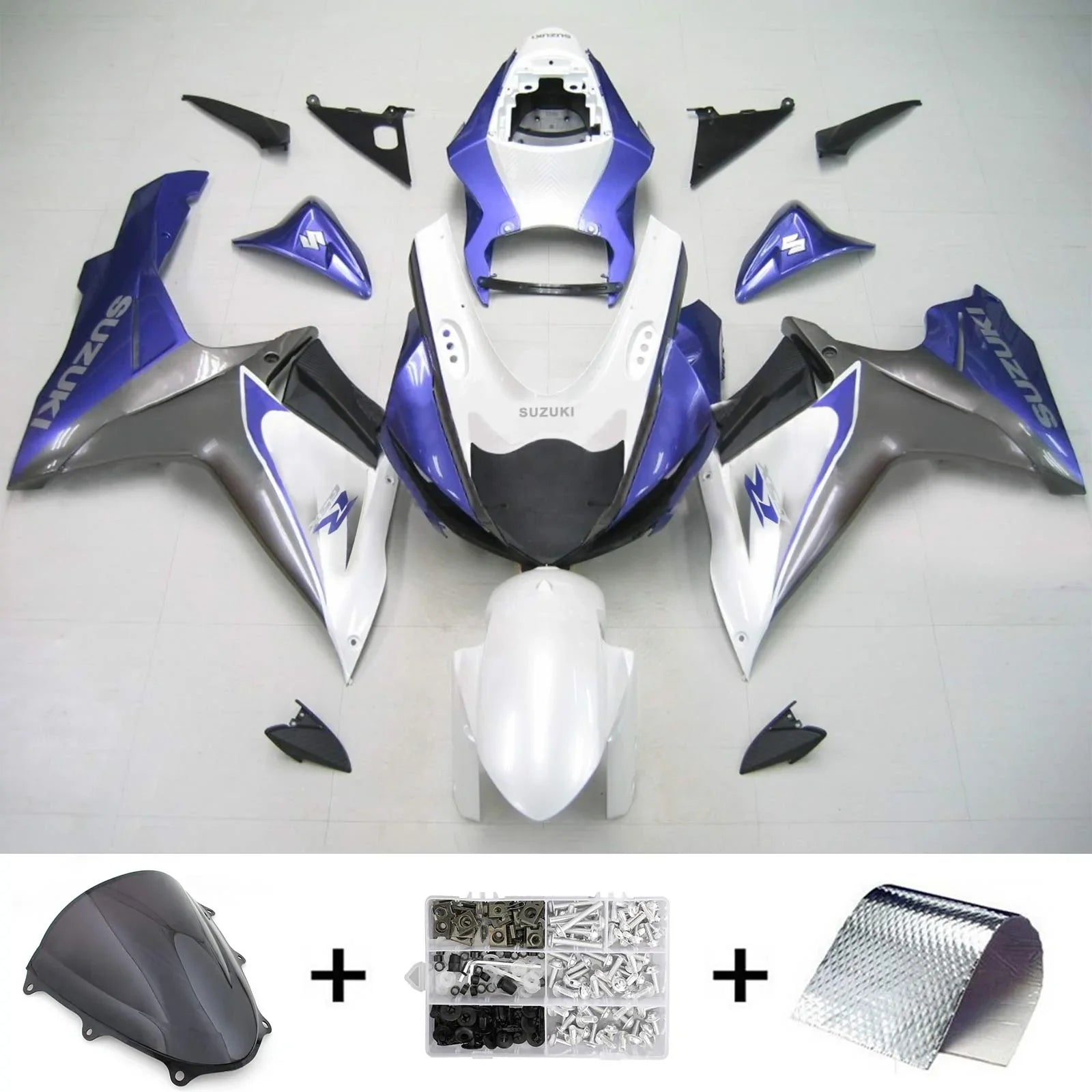 Amotopart Suzuki GSXR 600/750 2011-2025 K11 Kit de carrocería carenado plástico ABS