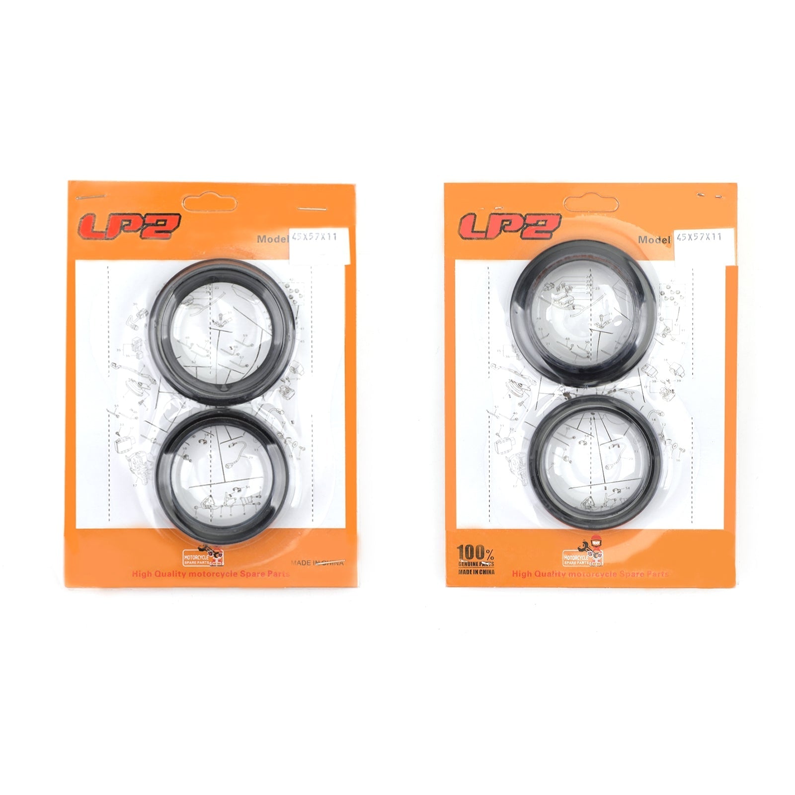 Kit paraolio paraolio forcella anteriore per Honda GL1500 C CR500R CR250R CR125R 89-03 Generico