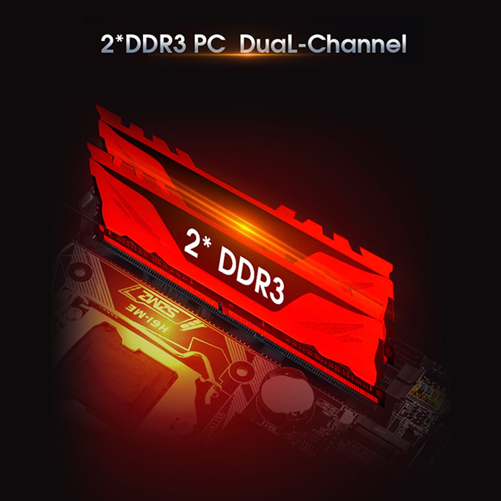 LGA 1155 obsługuje 2*DDR3 USB2.0 SATA2 NVME płyta główna komputera PC H61-ME