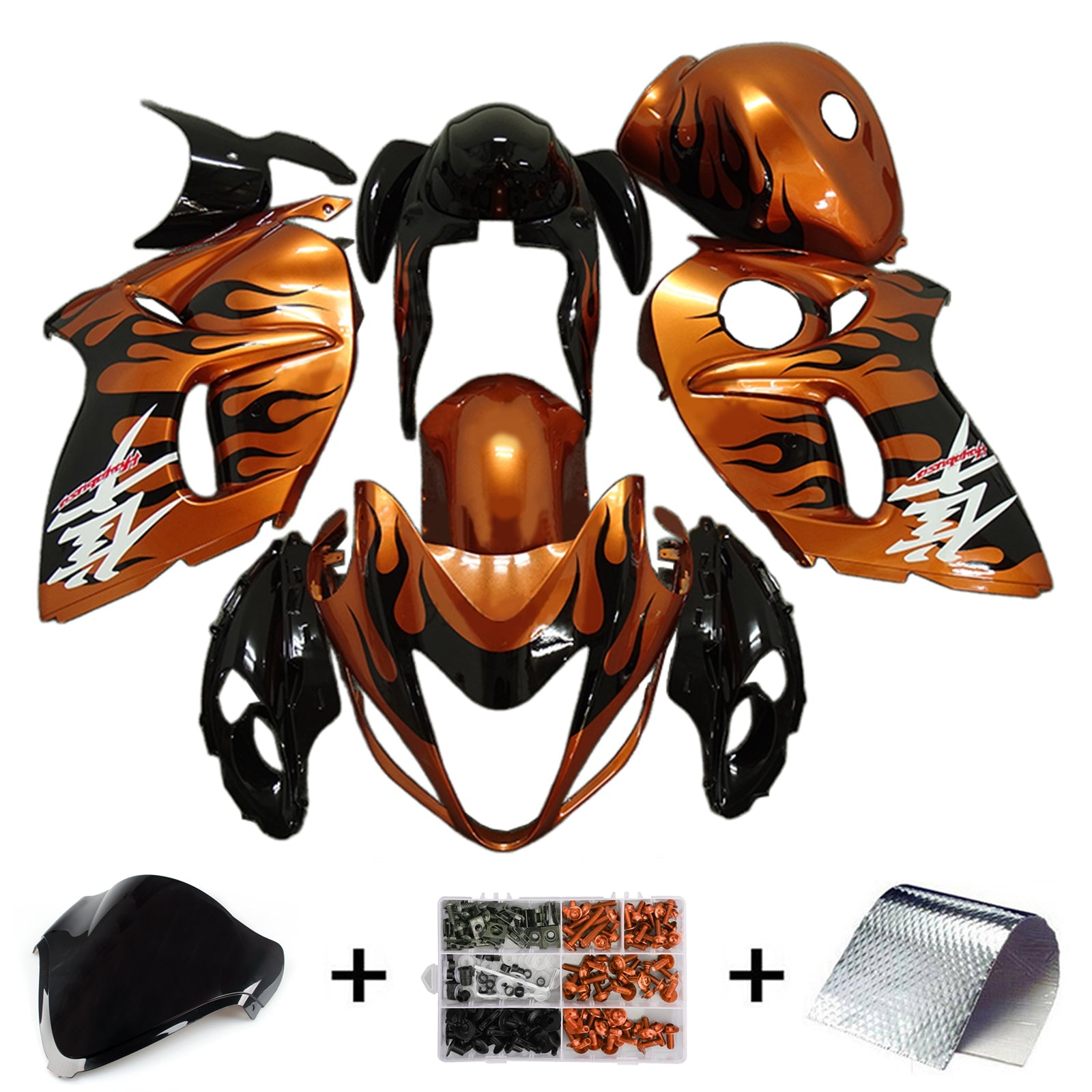 Amotopart Kit carena carrozzeria in plastica ABS Suzuki Hayabusa GSX1300R 2008-2020