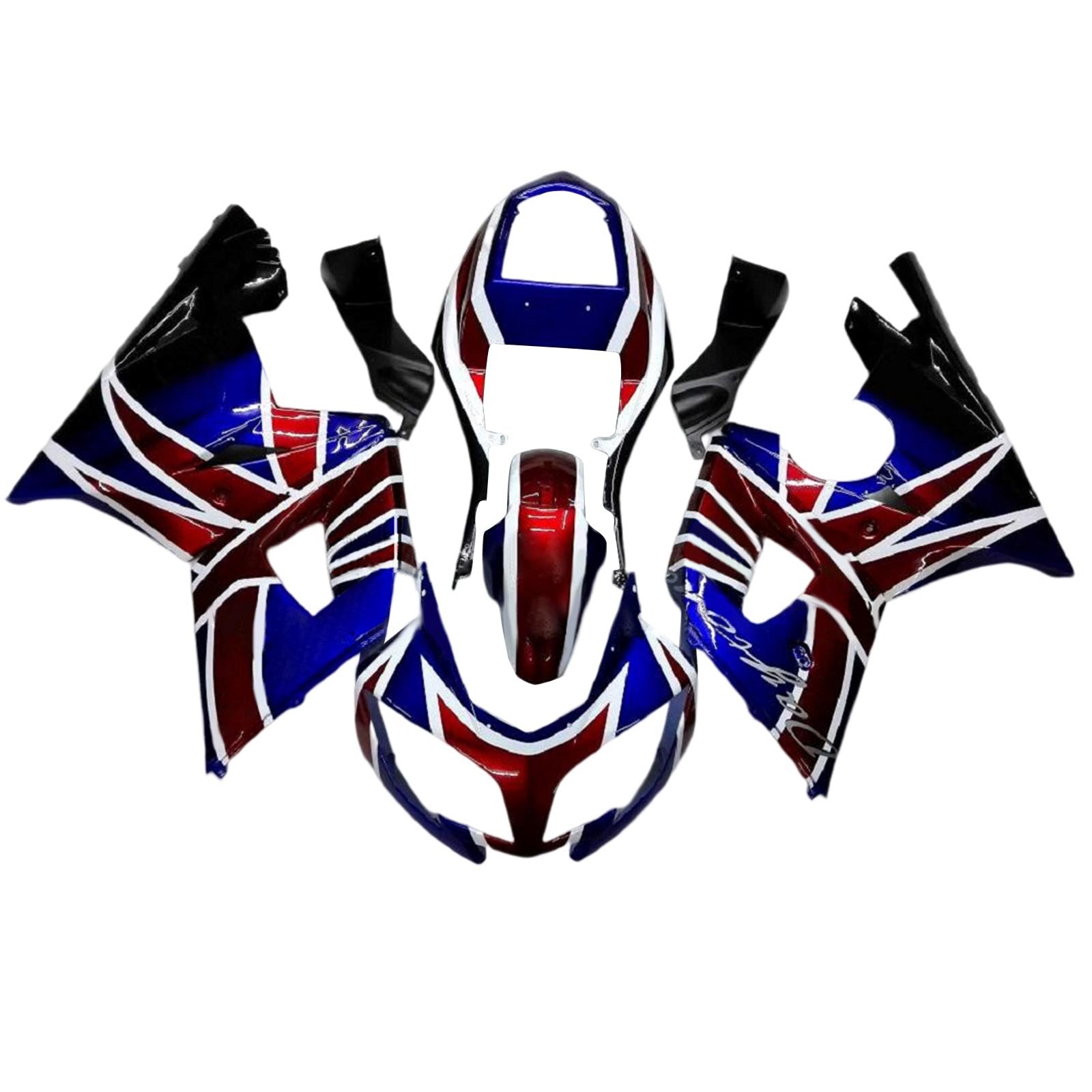 Amotopart Triumph Daytona 600 650 2002-2005 Kit carena carrozzeria Plastica ABS