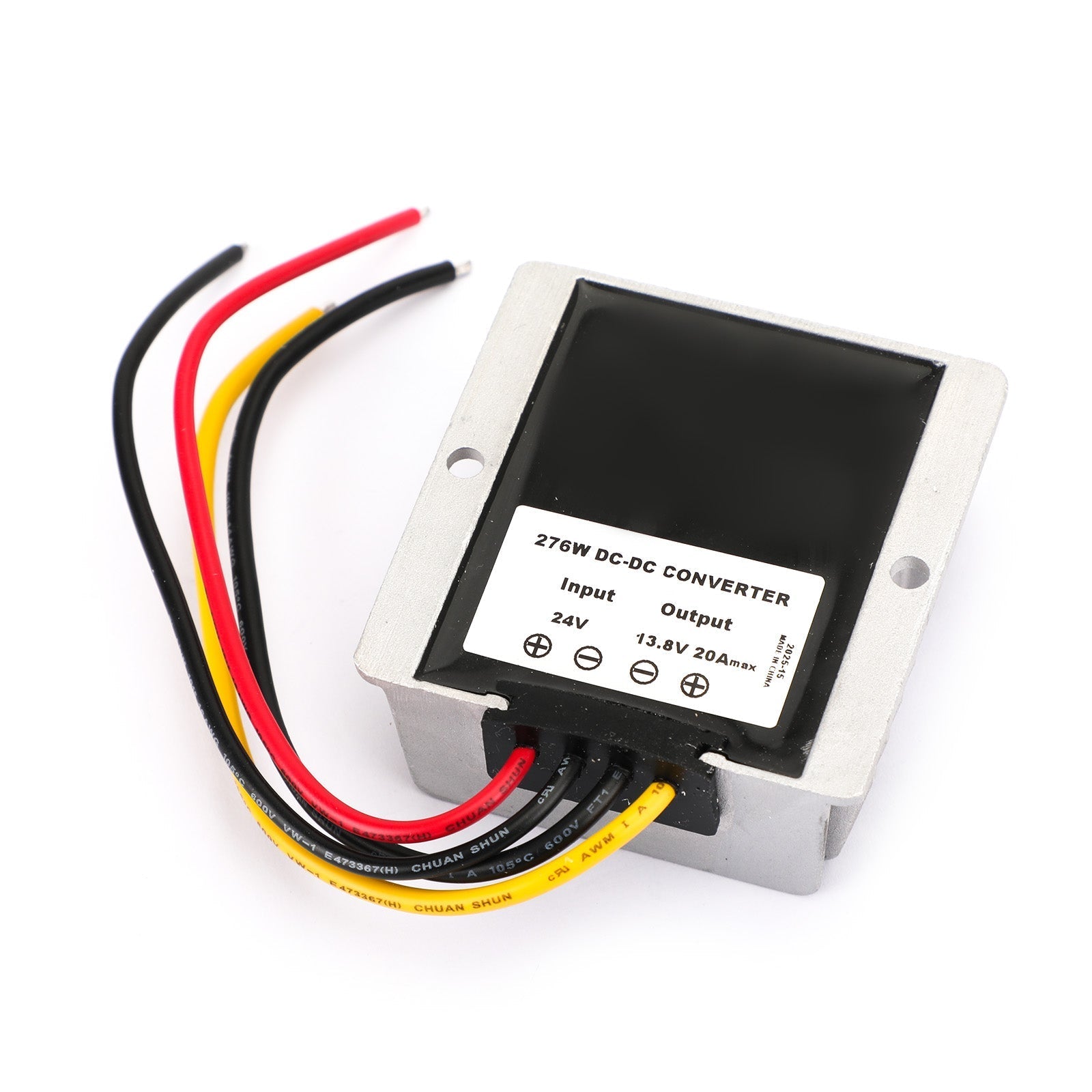 Areyourshop Wodoodporny regulator konwertera mocy DC/DC od 24 V do 13,8 V 20 A 276 W