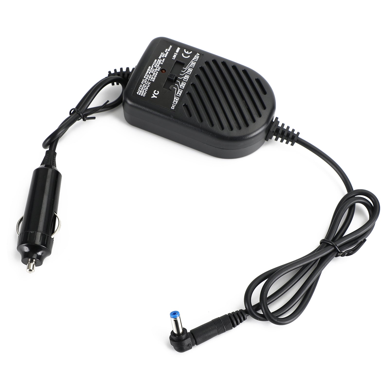 Fuente de alimentación para ordenador portátil Univ para coche, 12V, 80W, con 34 puntas universales, 12V, 80W
