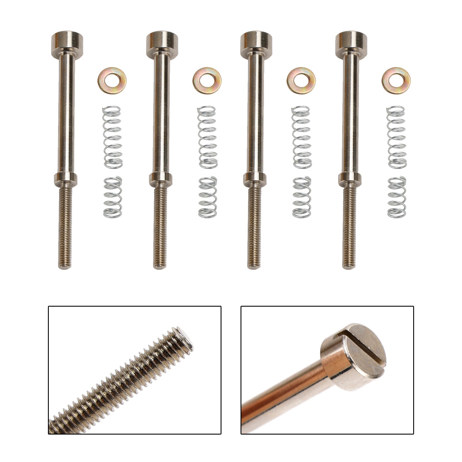 Kit de reconstrucción de carburador de 4 piezas, bujía de tornillo inactivo para Big Twin 90-06 27006-88