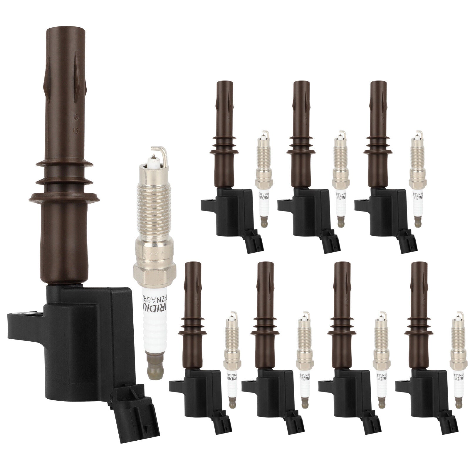 2009-2010 Ford F-150 Mercury Mountaineer V8 4.6L 8 pièces Bobines d'allumage + Bougies DG521 SP509 Fedex Express