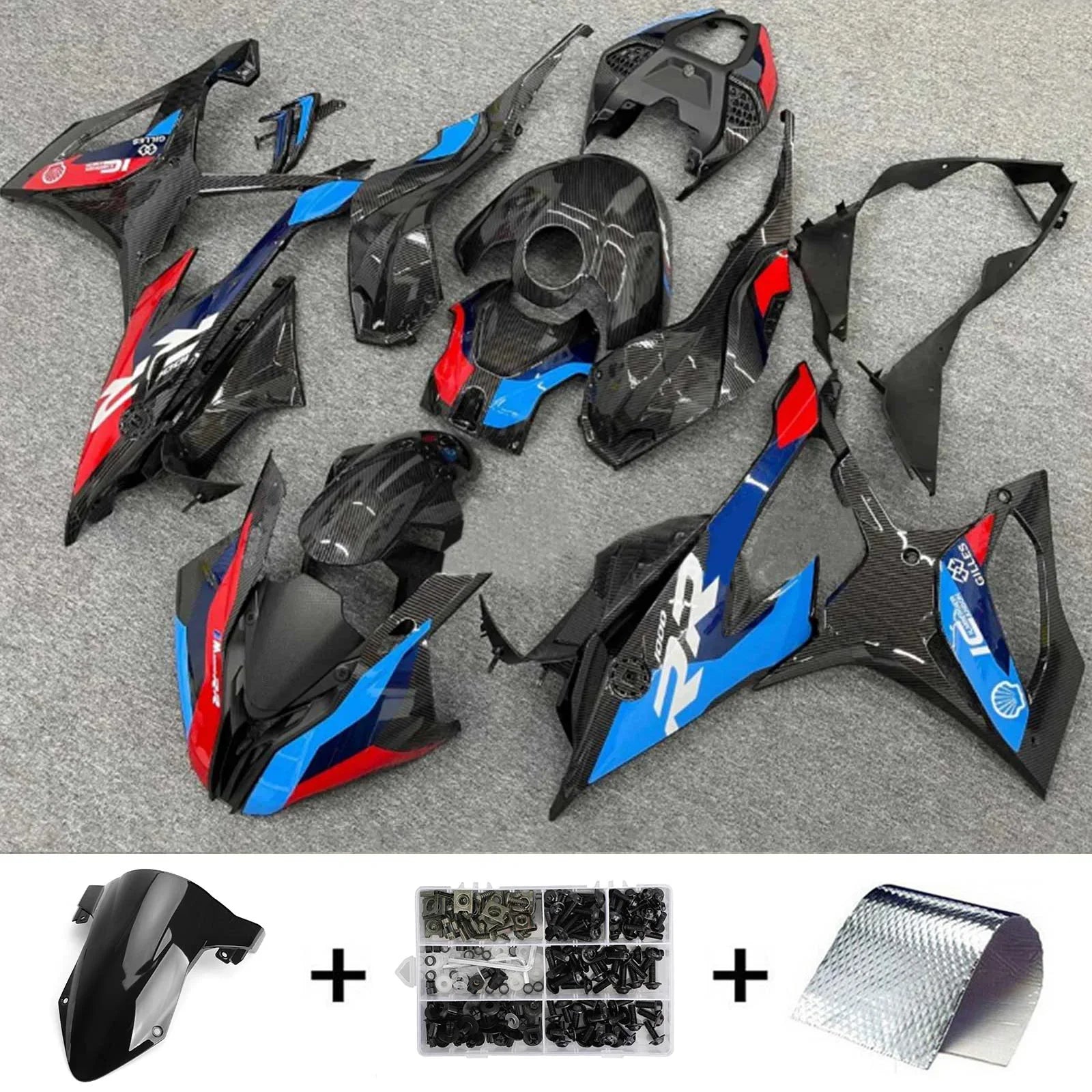 Kit de carénage Amotopart pour BMW M1000RR S1000RR 2019-2022 générique