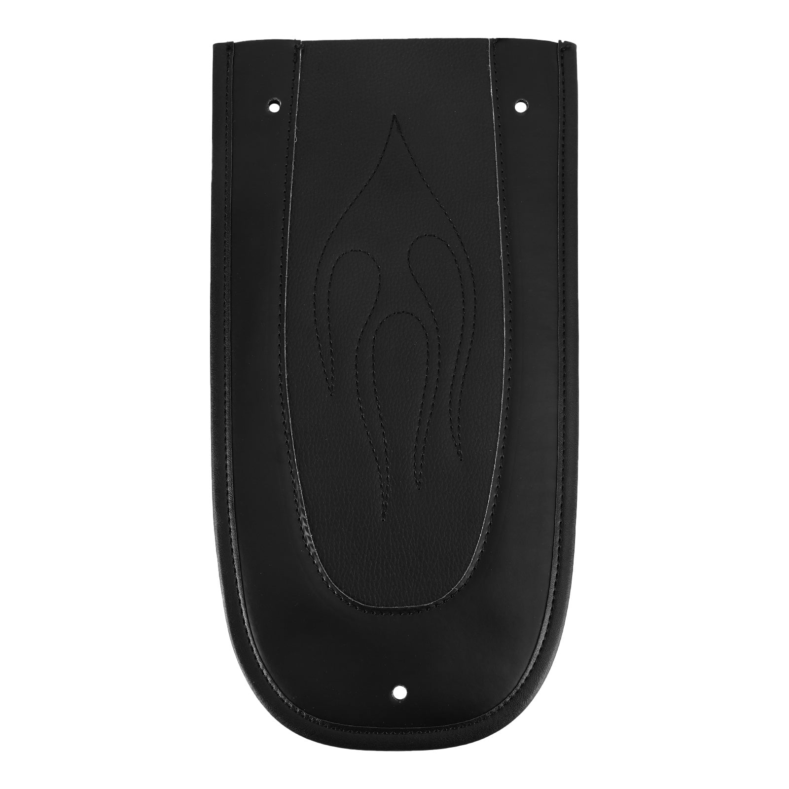 Flamme point cuir PU garde-boue arrière bavette siège Solo pour Touring Electra Road Glide générique