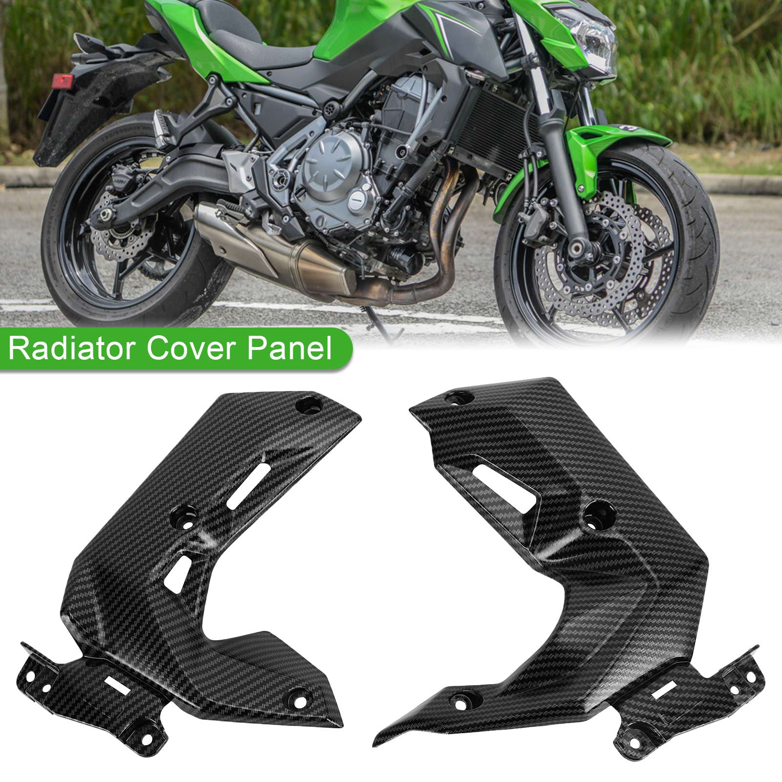 Stoječi pokrov stranske radiatorske plošče v ABS plastiki za Kawasaki Z650 2017-2019 generično