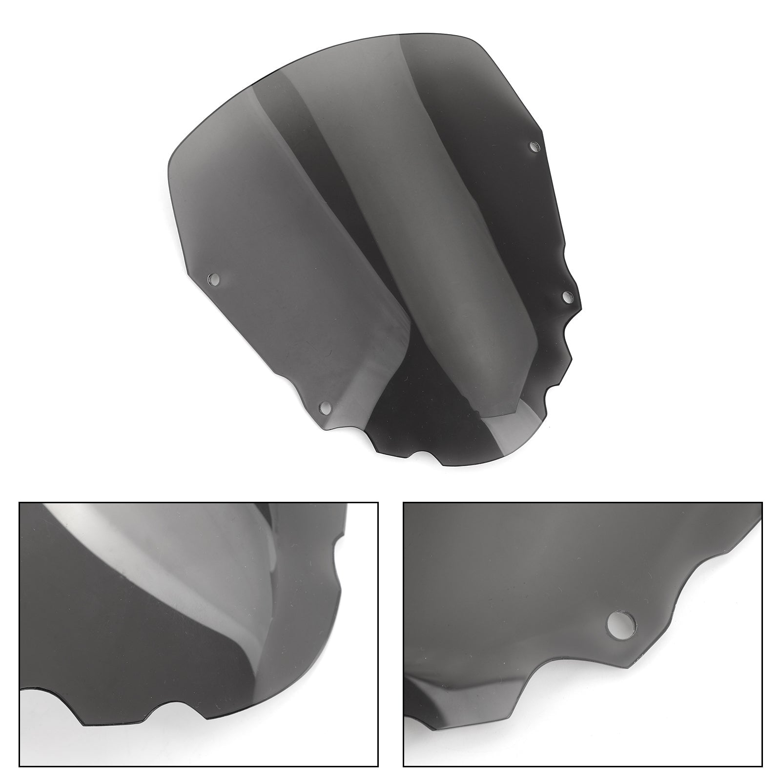 2008-2014 Kawasaki KLR650 1x pare-brise moto court 4mm