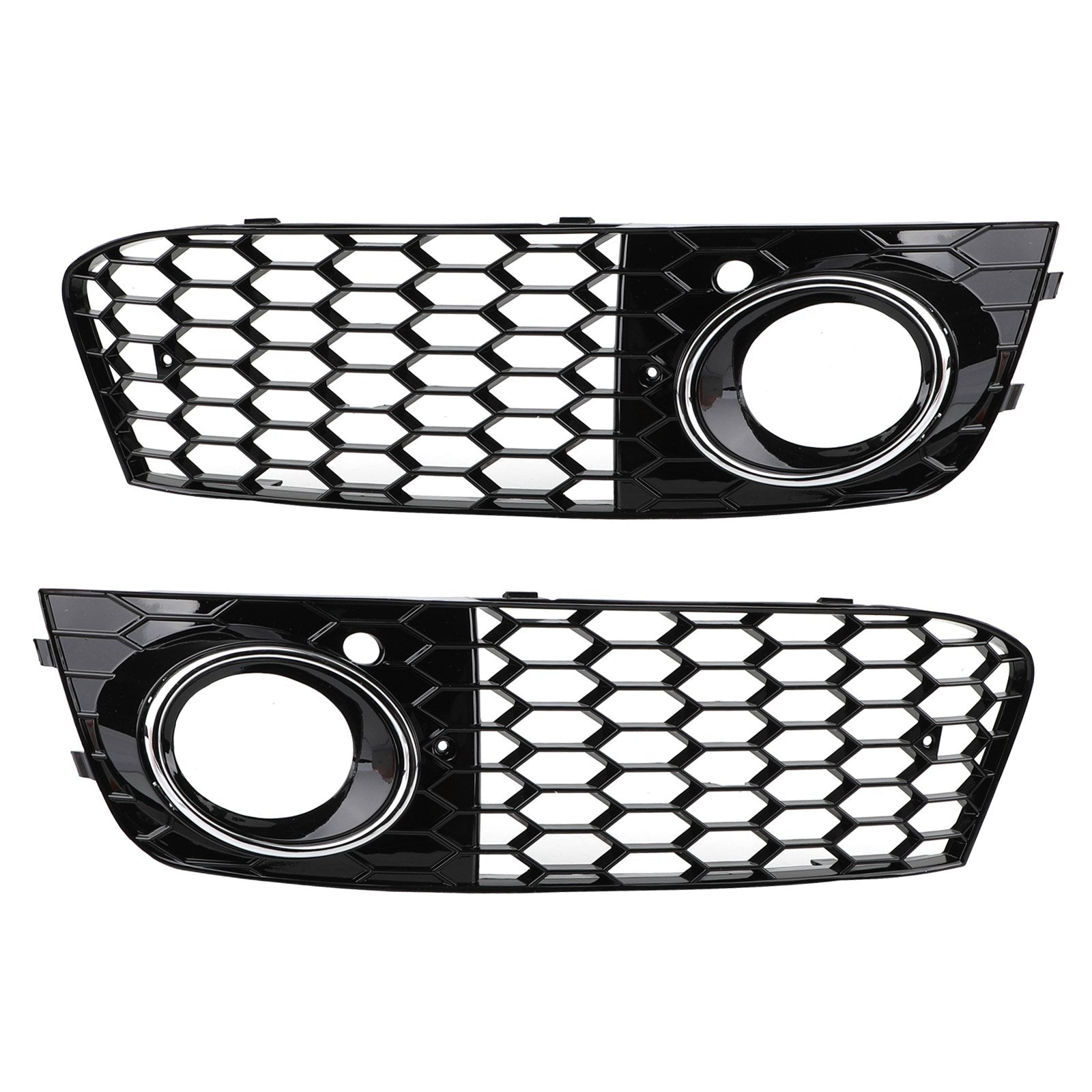 Par de luces antiniebla de panal de entrada de ventilación de aire abierto para Audi A4 B8 2009-2012 genérico