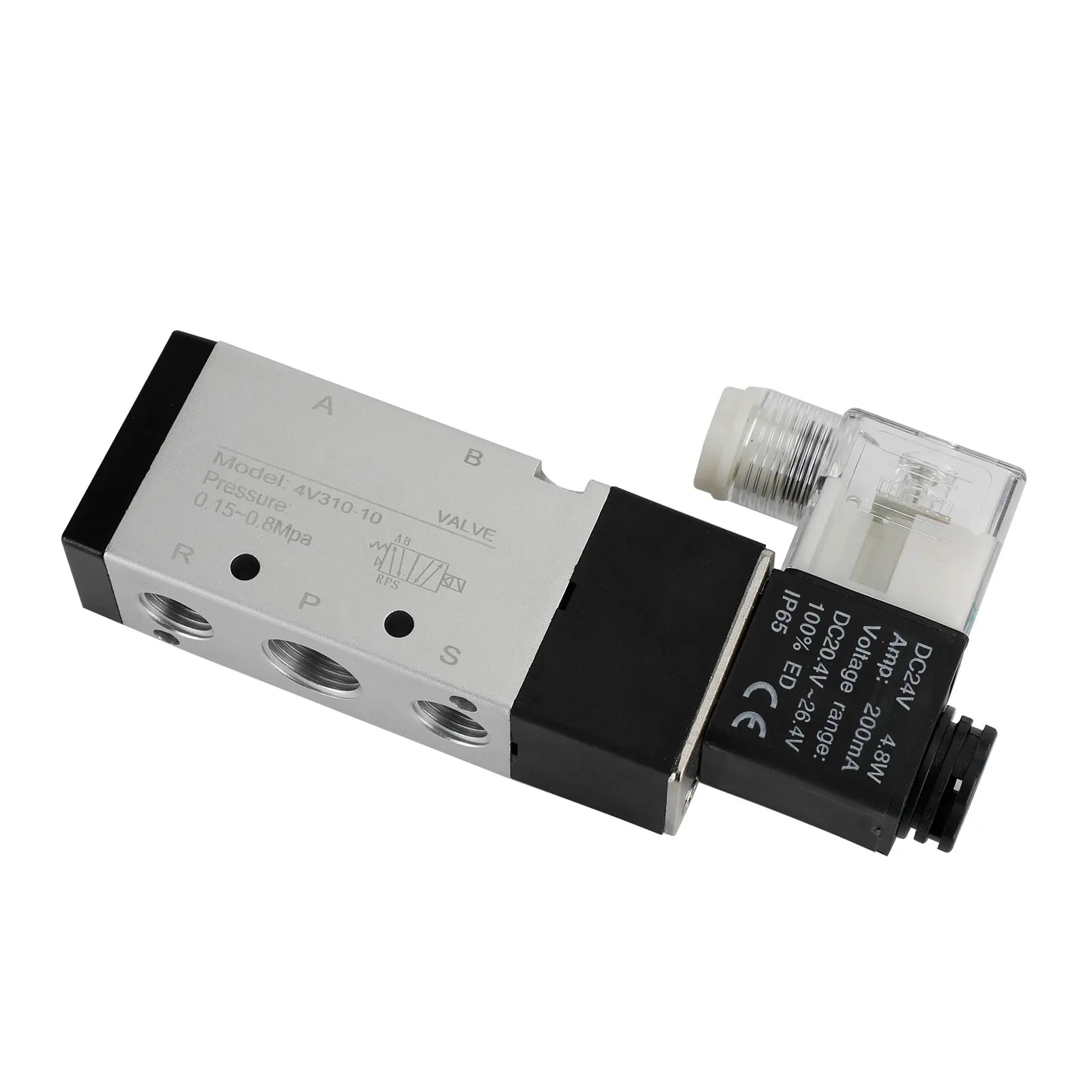 Electrovanne électrique pneumatique 4V310-10 2 positions 5 voies PT 3/8"