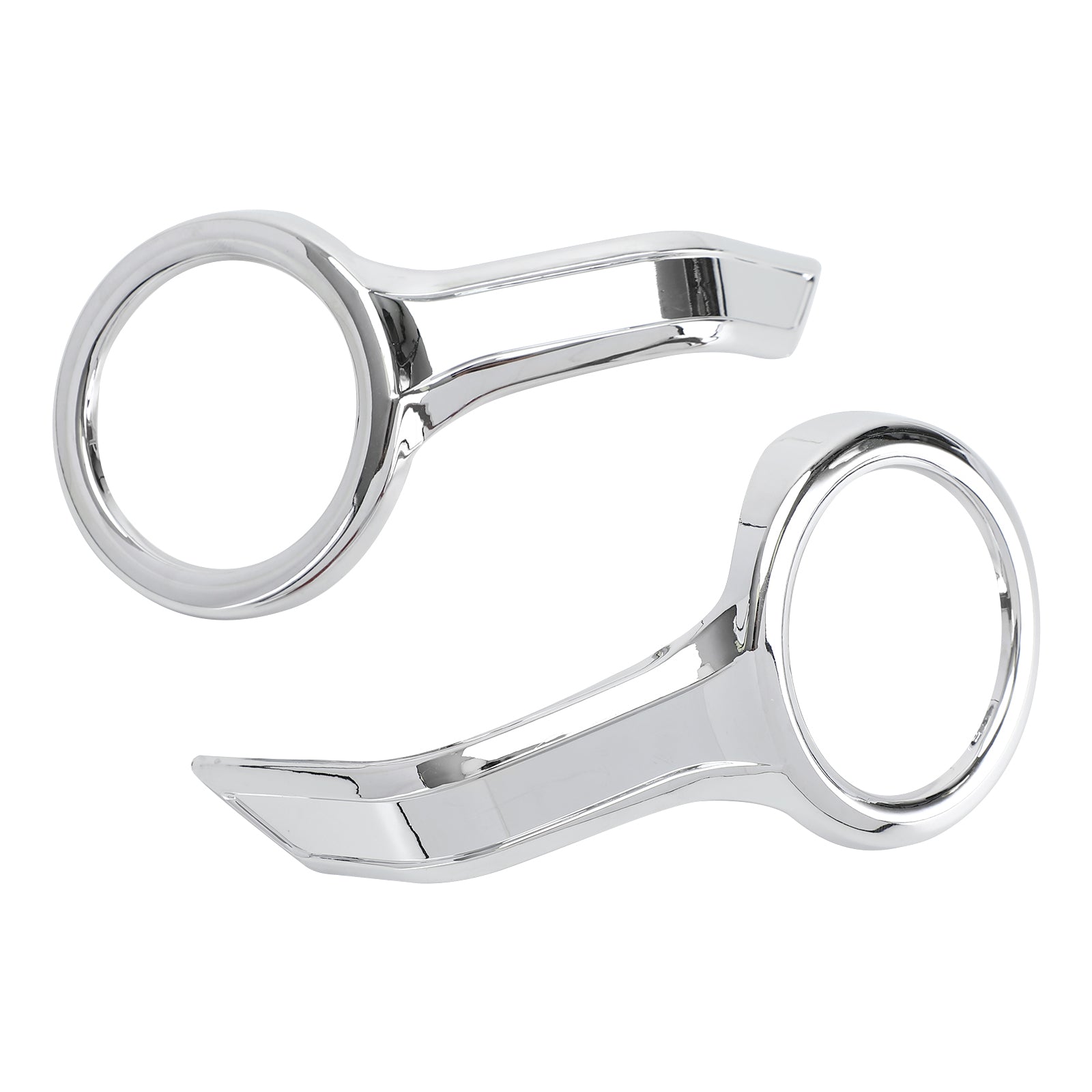 2 Anneaux De Phare BMW MINI COOPER R55-R59 2007-2015 - ABS Argent - Remplacement OEM 51137149905/06