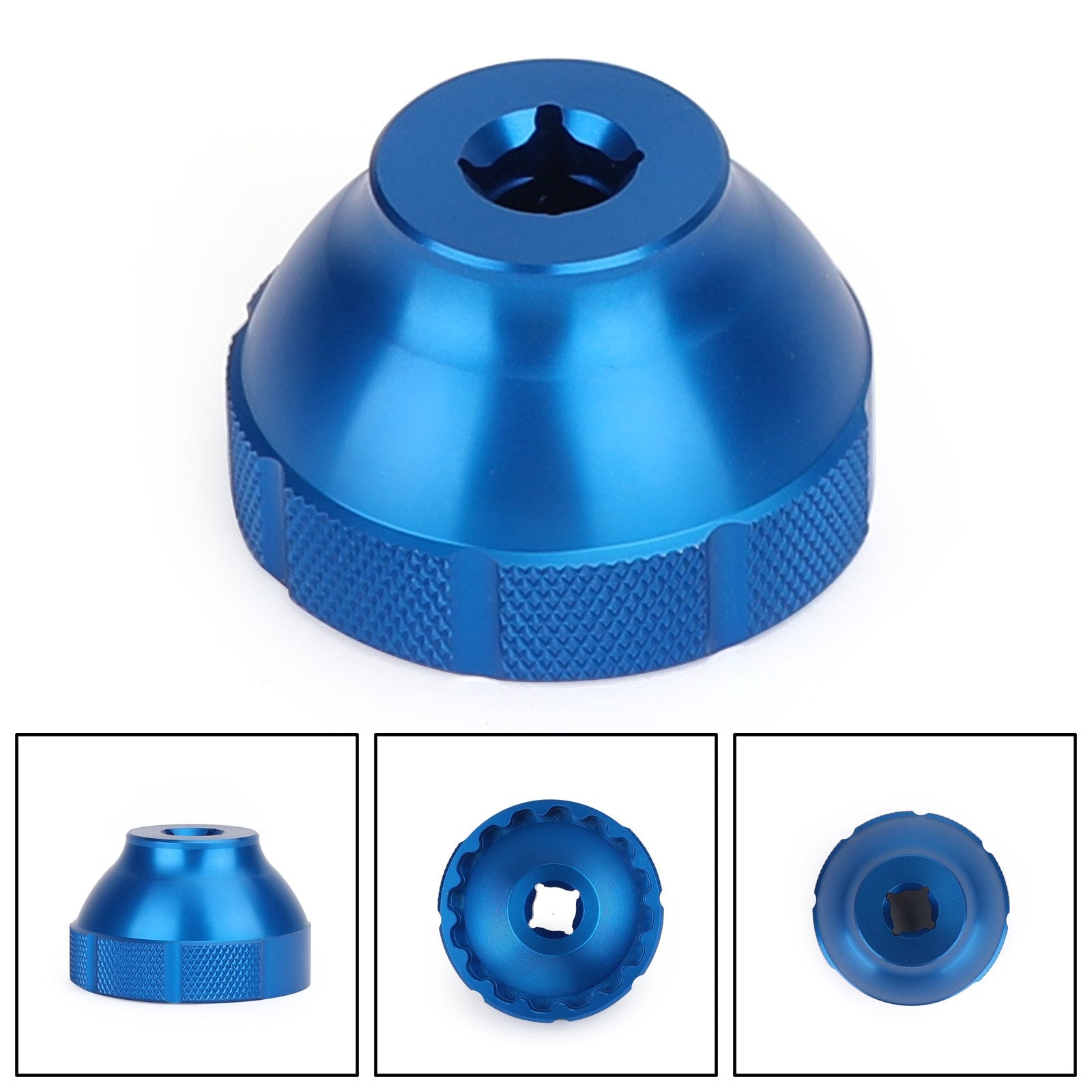 BBT-69.2 16-zarezna 44 mm 3/8" Orodje za zunanji gonilni ležaj Drive črno/modro