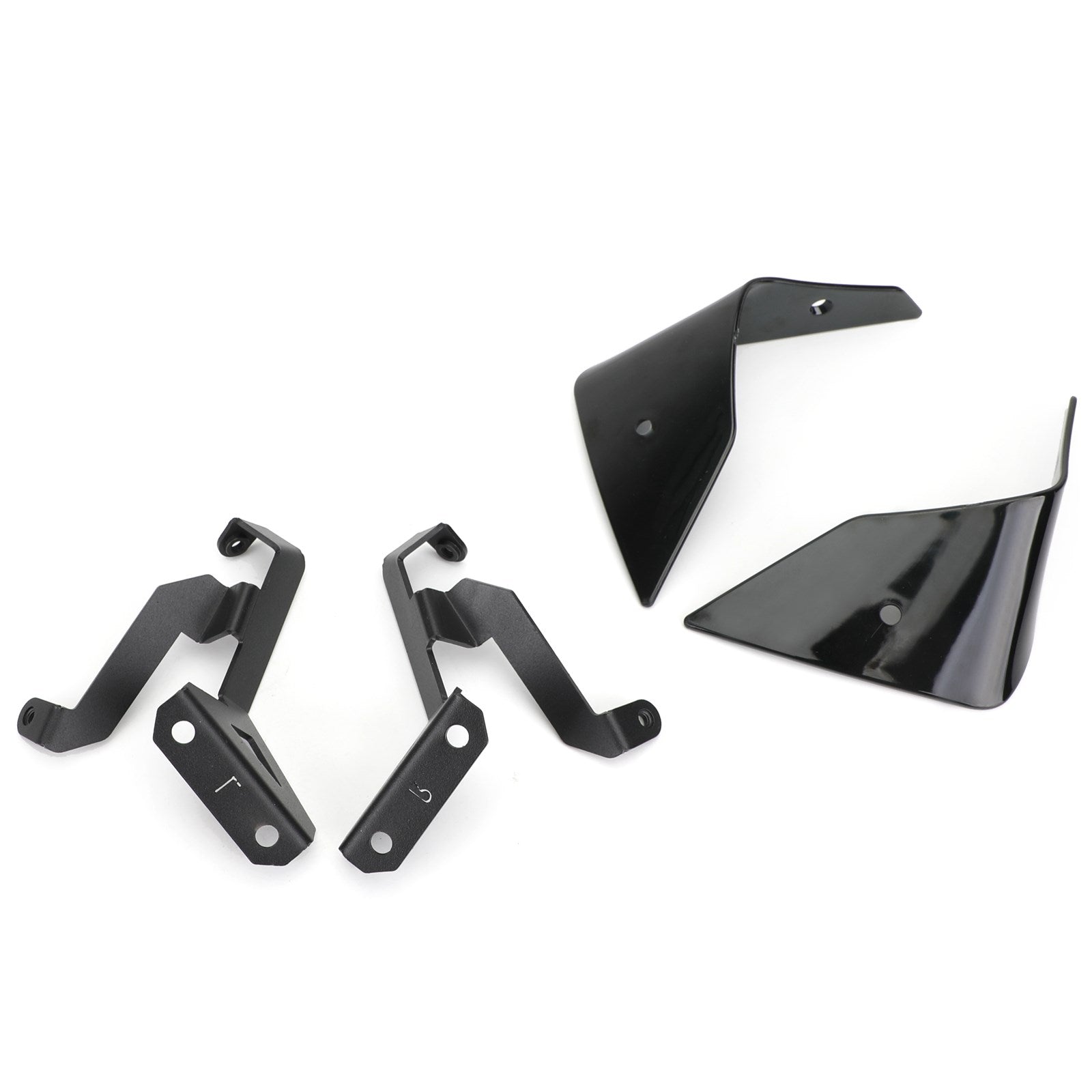 Deflettore d'aria di avvolgimento dell'ala laterale superiore per Honda CRF1100L 20+ in plastica rossa generica