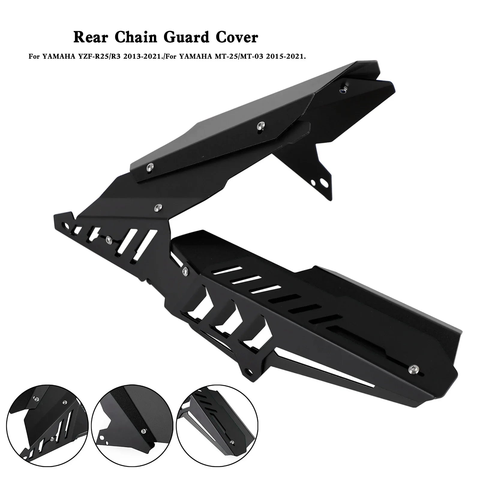 2013-2021 Yamaha YZF R25 R3 MT-25 MT-03 Zaščitni pokrov zadnje verige zadnjega zobnika