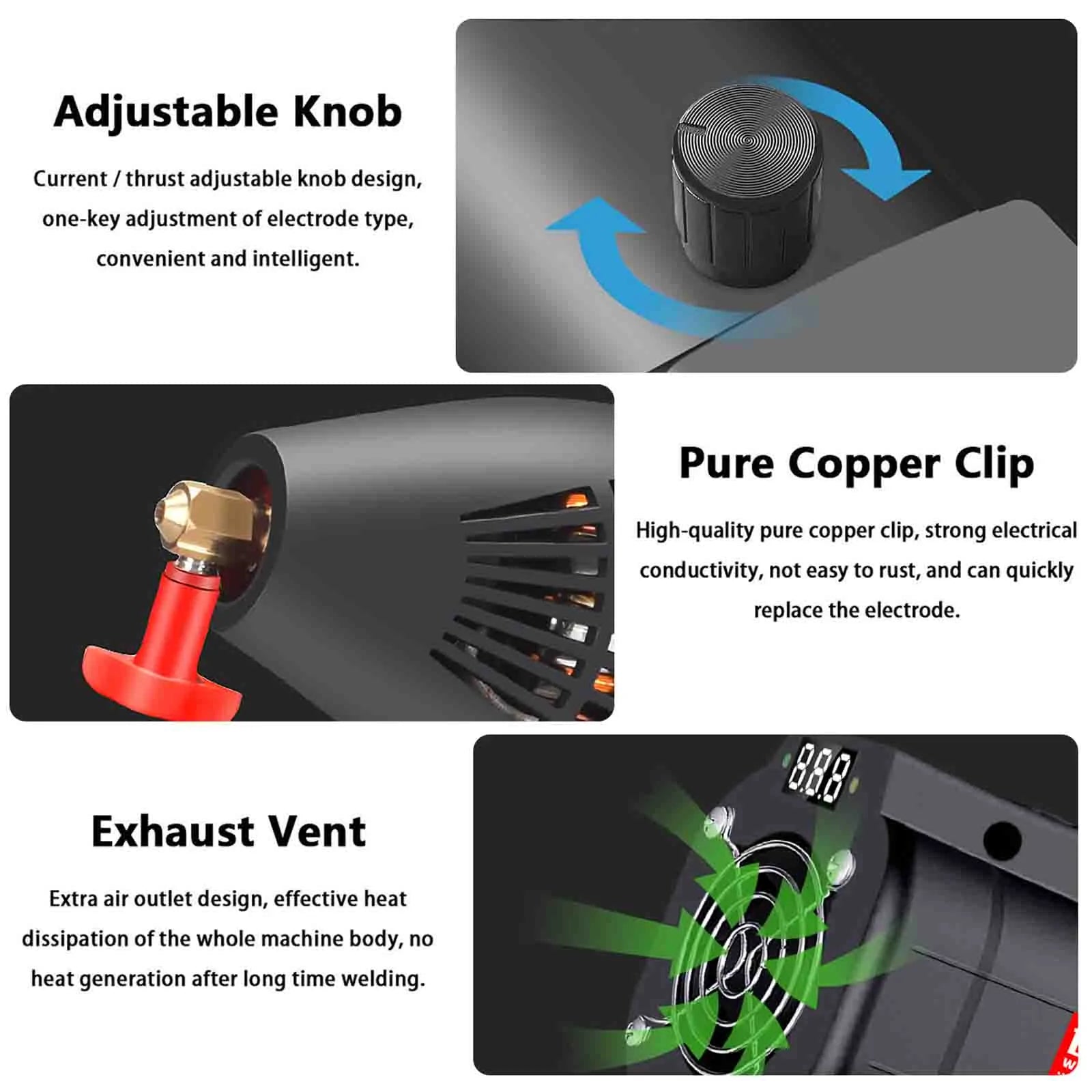 Kannettava kaarihitsauskone automaattinen digitaalinen virransäätöhitsauskone 110V