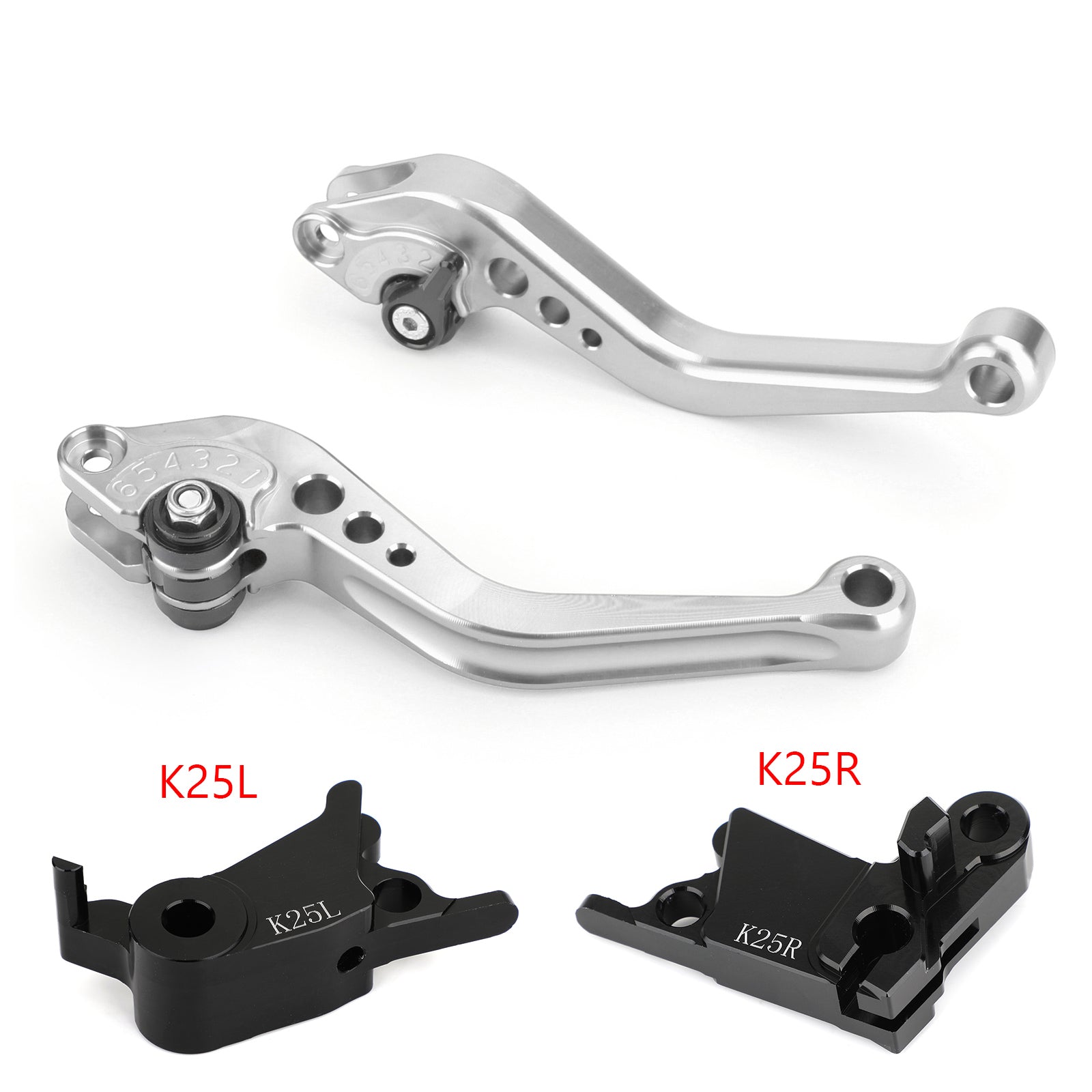 Leva del freno a frizione corta per KTM 790 Duke prima del 2019 Silver Generic