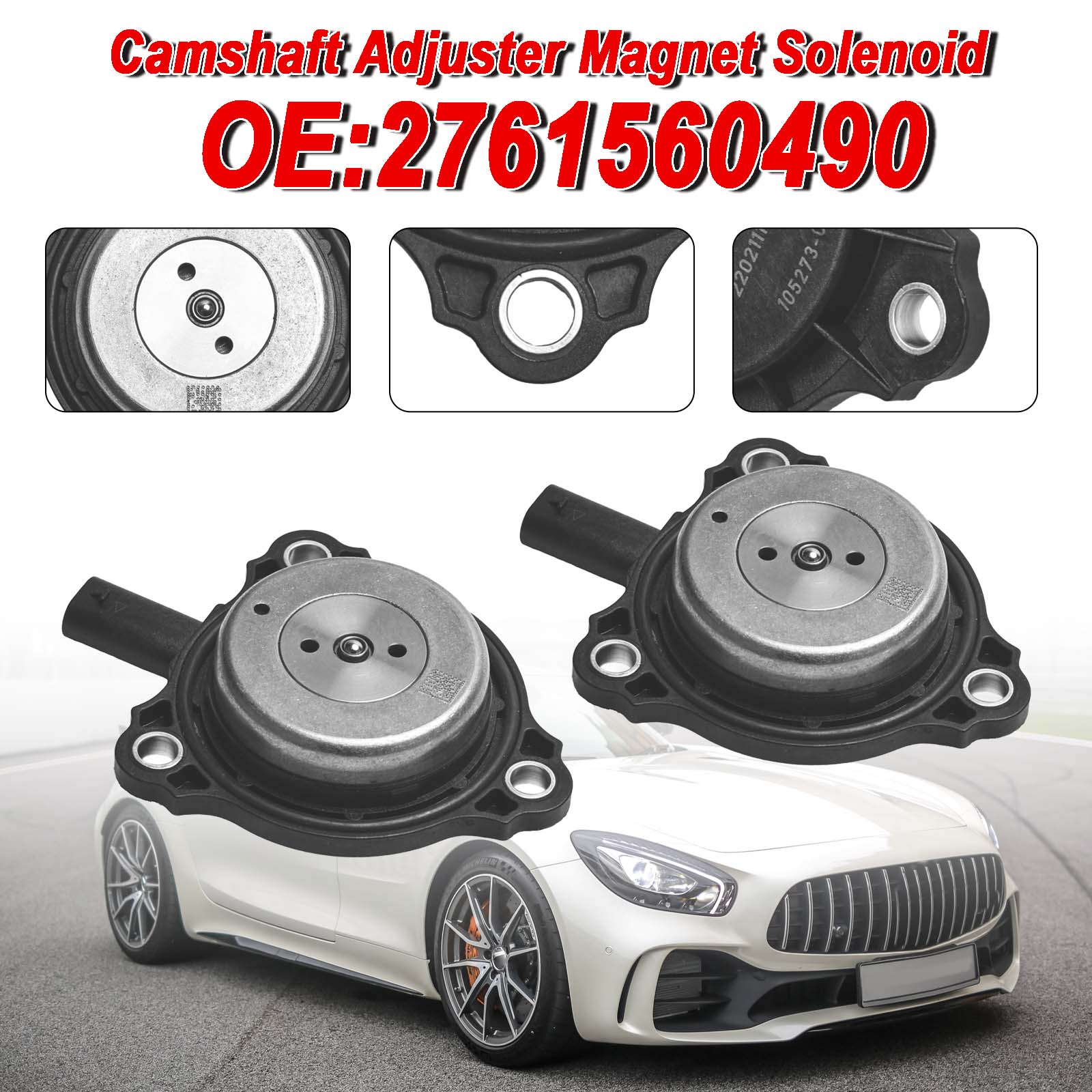 Solénoïde d'aimant de réglage d'arbre à cames 2PC pour mercedes-benz CE CL CLS G 2761560490