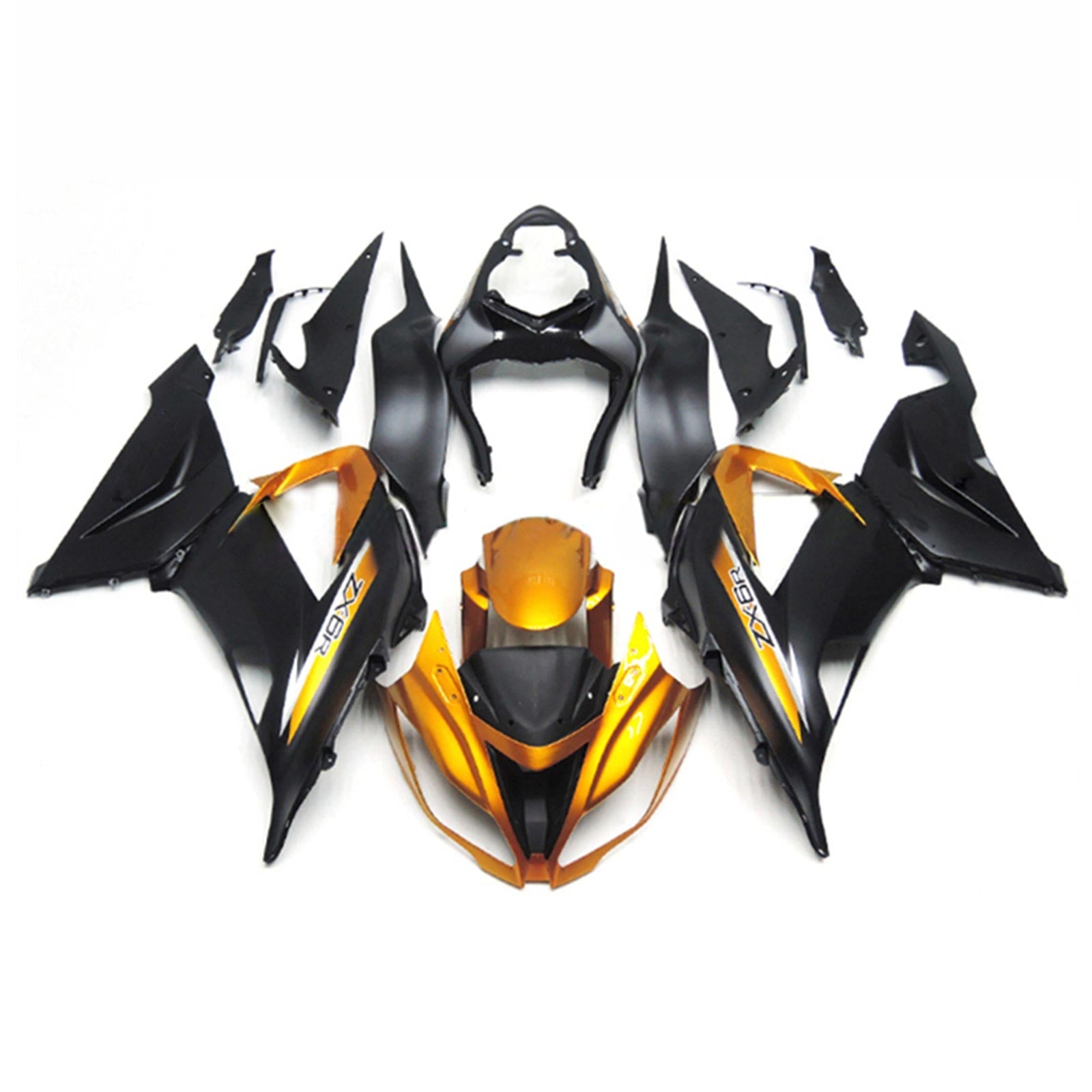 Amotopart Kawasaki ZX6R 636 2013-2018 ABS kunststof carrosseriekuipset