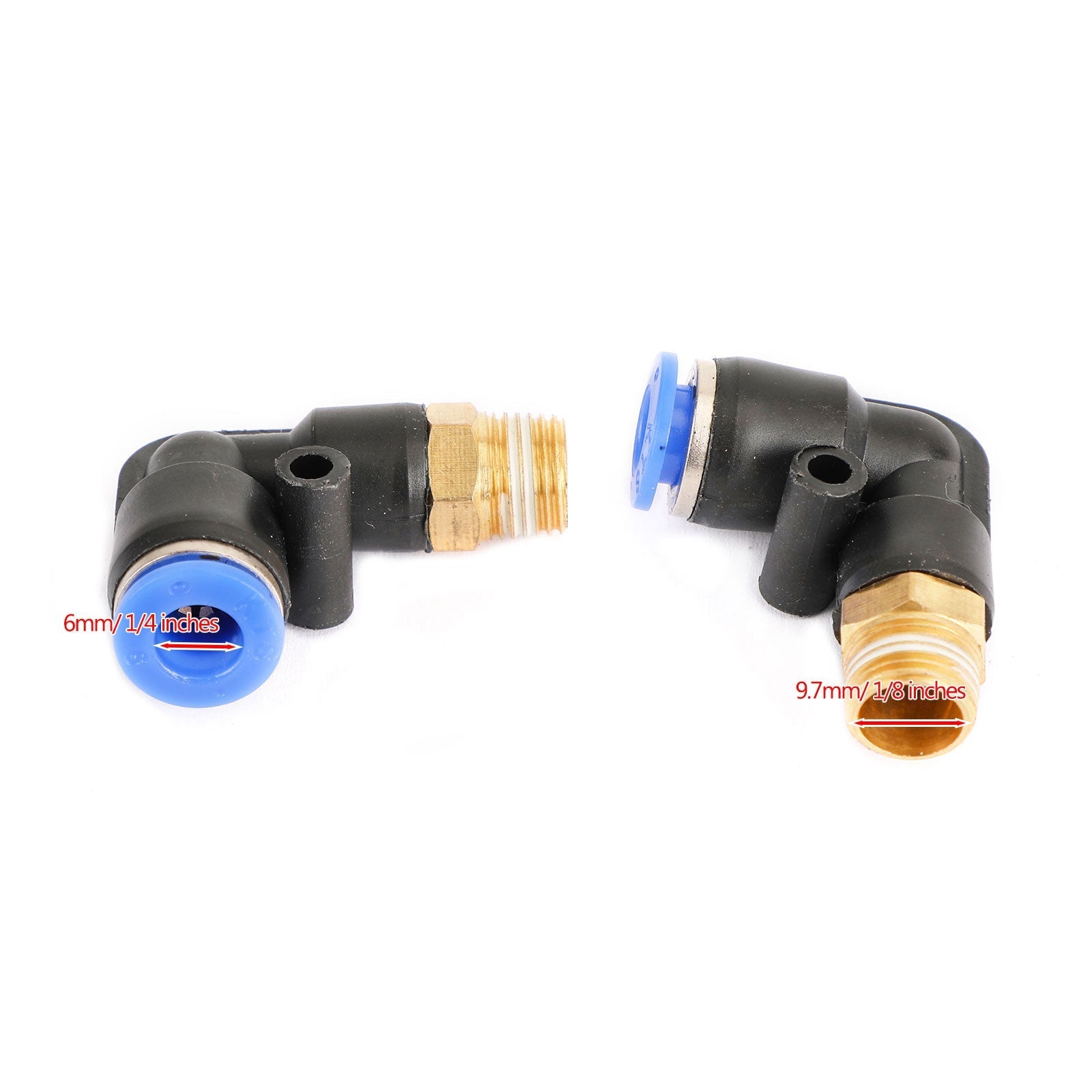 Pneumatique Air Quick Push to Connect Raccord "L" "T" "Y" Droit Split Tube 6mm