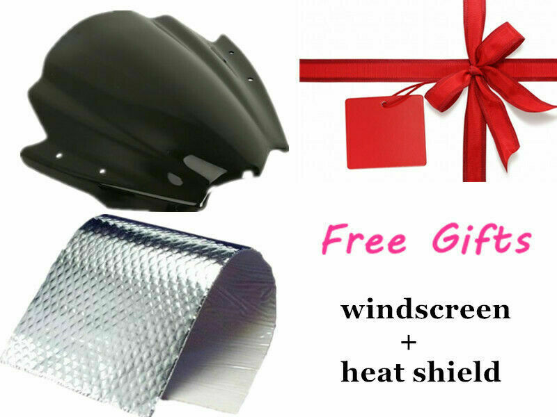 Amotopart kit carena iniezione plastica verde nero con kit bulloni per Kawasaki Zx6R 13-18 generico