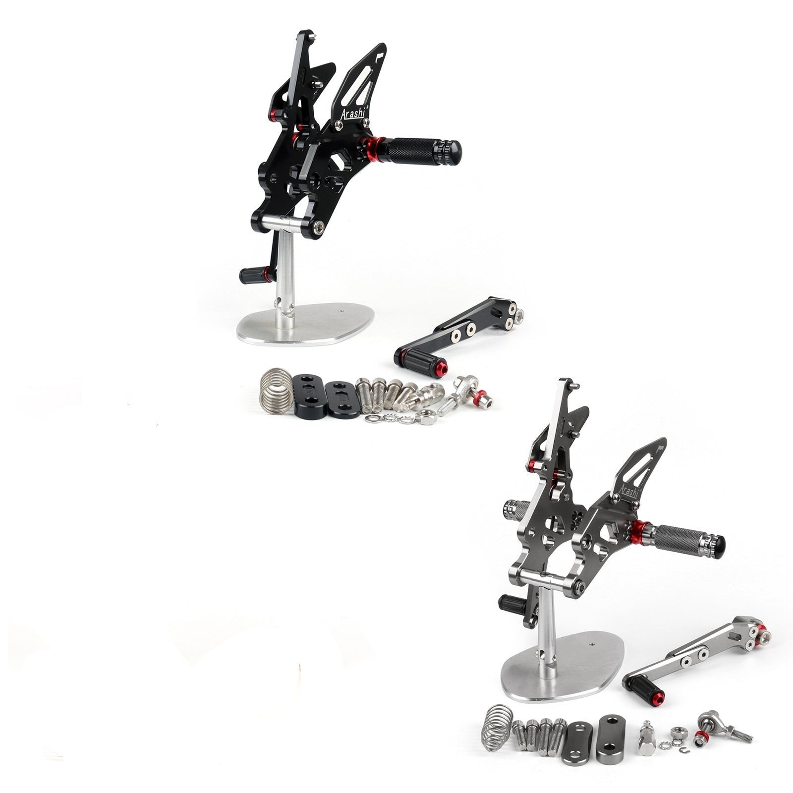 CNC Adjustable Rearset Foot Rest Peg Rear Set For Suzuki GSXR1000 2009-2016 Blac