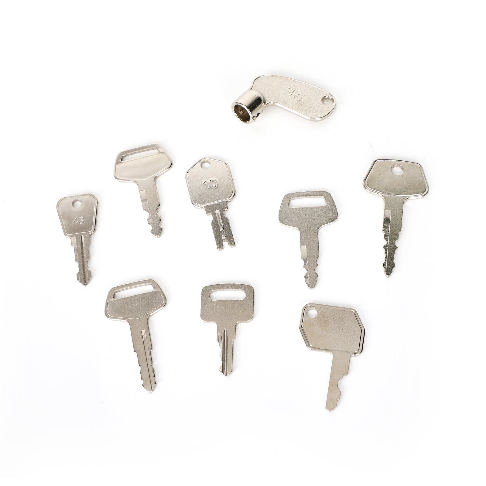 42 Zestaw kluczyków zapłonowych do ciężkiego sprzętu budowlanego do obudowy KOMATSU JD JCB Kubota