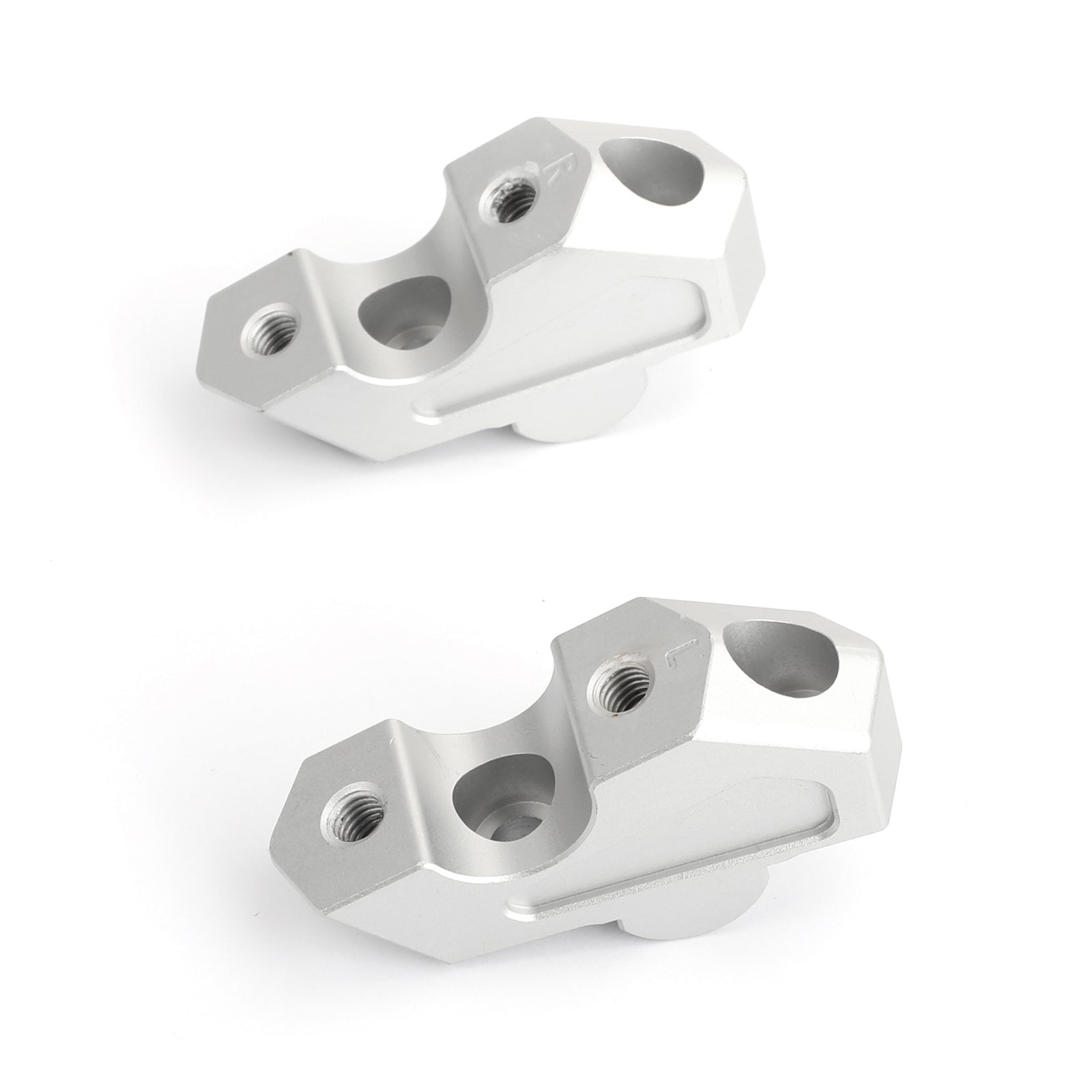 Podnośniki kierownicy 20 mm srebrne 7/8" wznios 23 mm do BMW F750GS 2018 2019 Generic