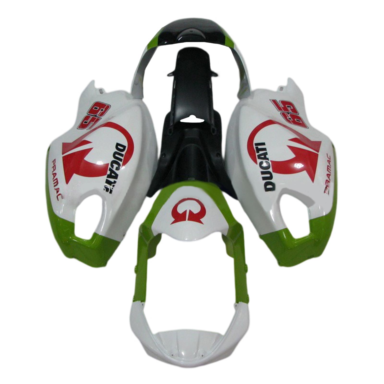 Amotopart Ducati Monster 696 796 1100 S EVO toutes années Kit de carénage carrosserie