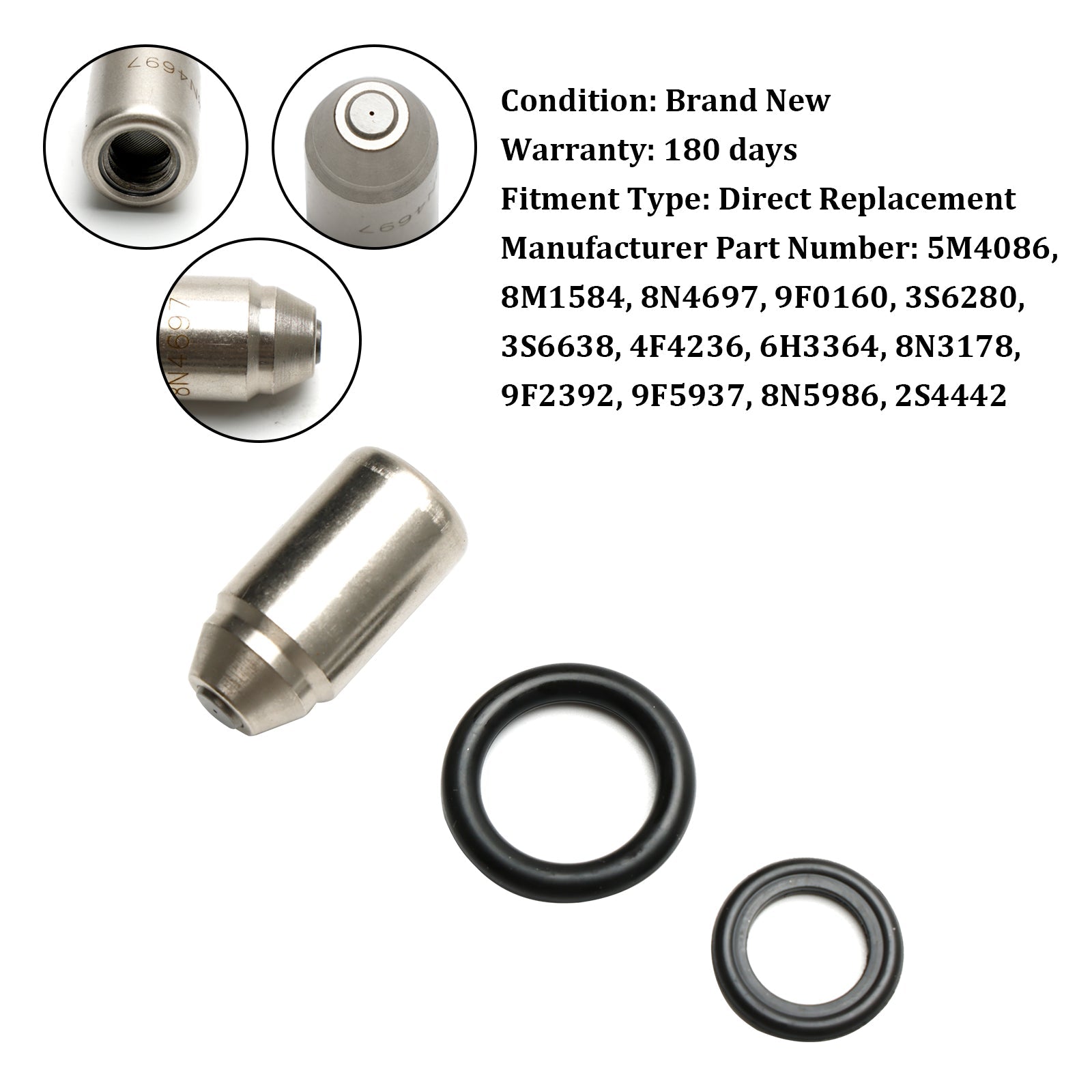 Polttoaineen ruiskutussuutin 5M4086 8M1584 8N4697 9F0160 Asenna Caterpillar 3304 3306