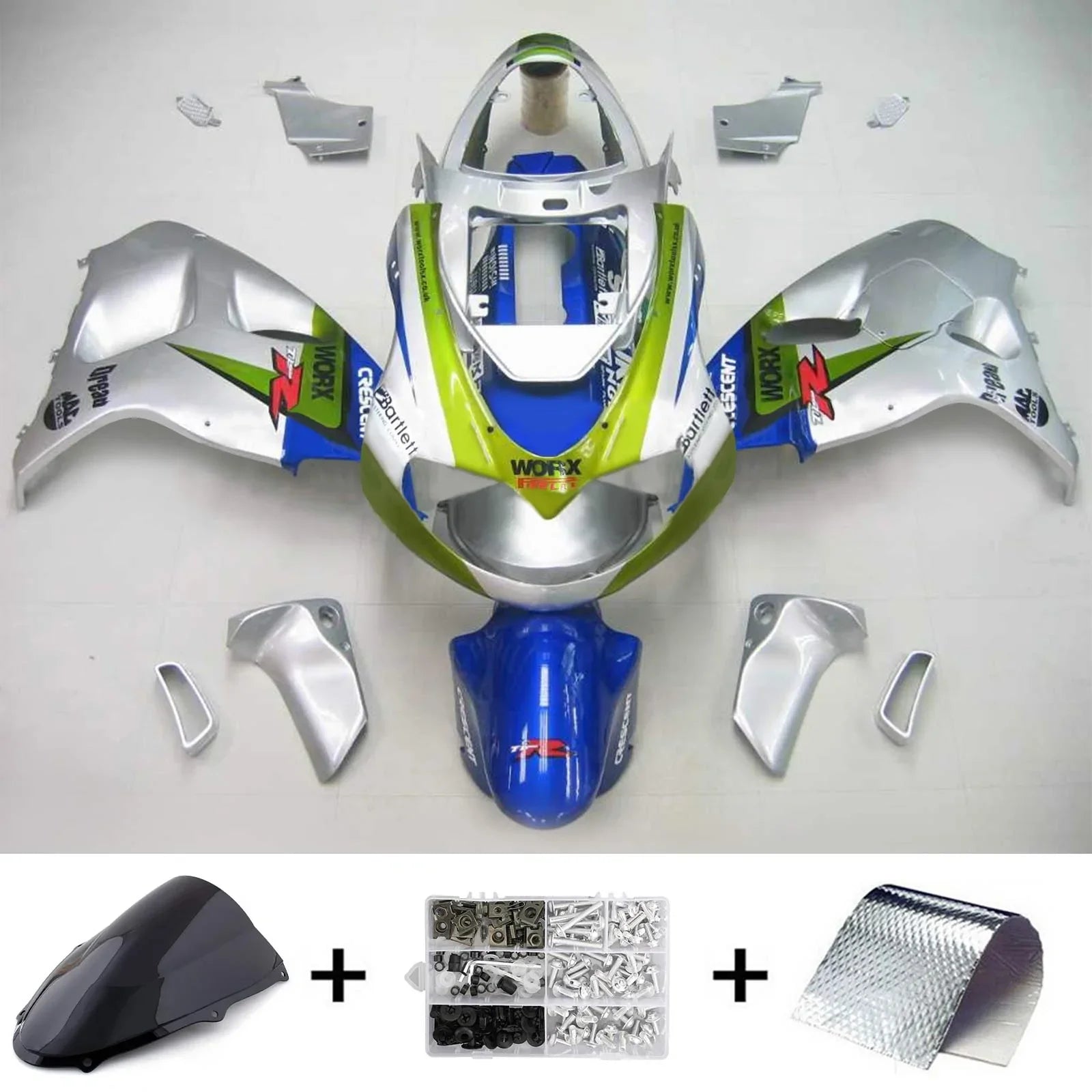 Amotopart Suzuki TL1000R 1998-2003 ABS kunststof carrosseriekuipset