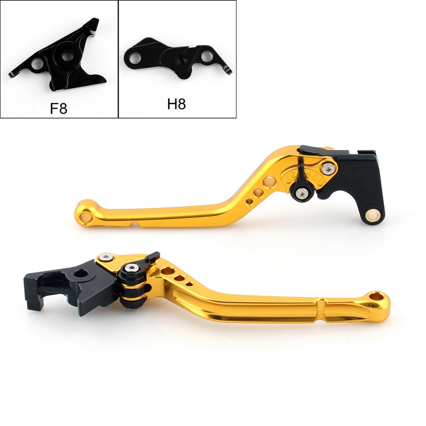 Leve della frizione del freno lunghe per Hyosung GT250R 2006-2010 GT650R 2006-2009 Nero generico