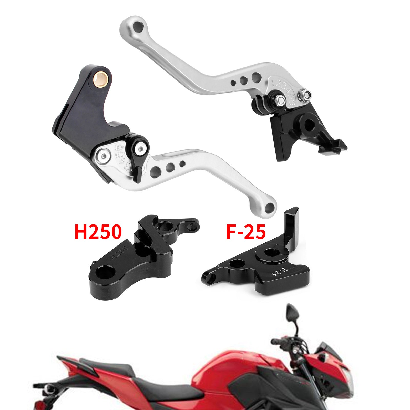 Kratka ročica sklopke sklopke za Honda CB500F CBR500R 13-15 CBR300RR CB300F 14-16 generična