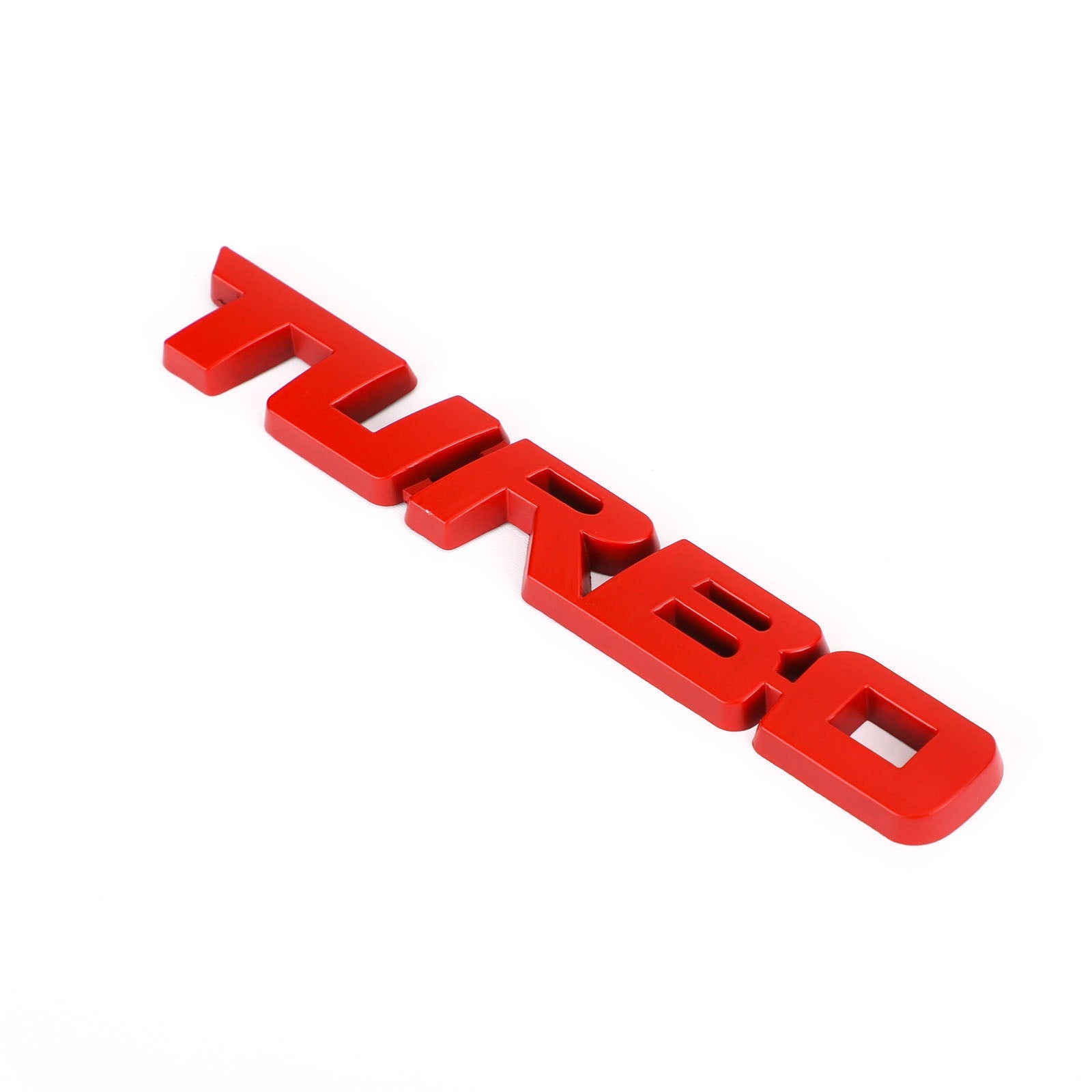 3D in metallo turbo logo emblema emblema badge adesivo per tronchi decalcomania argento generico