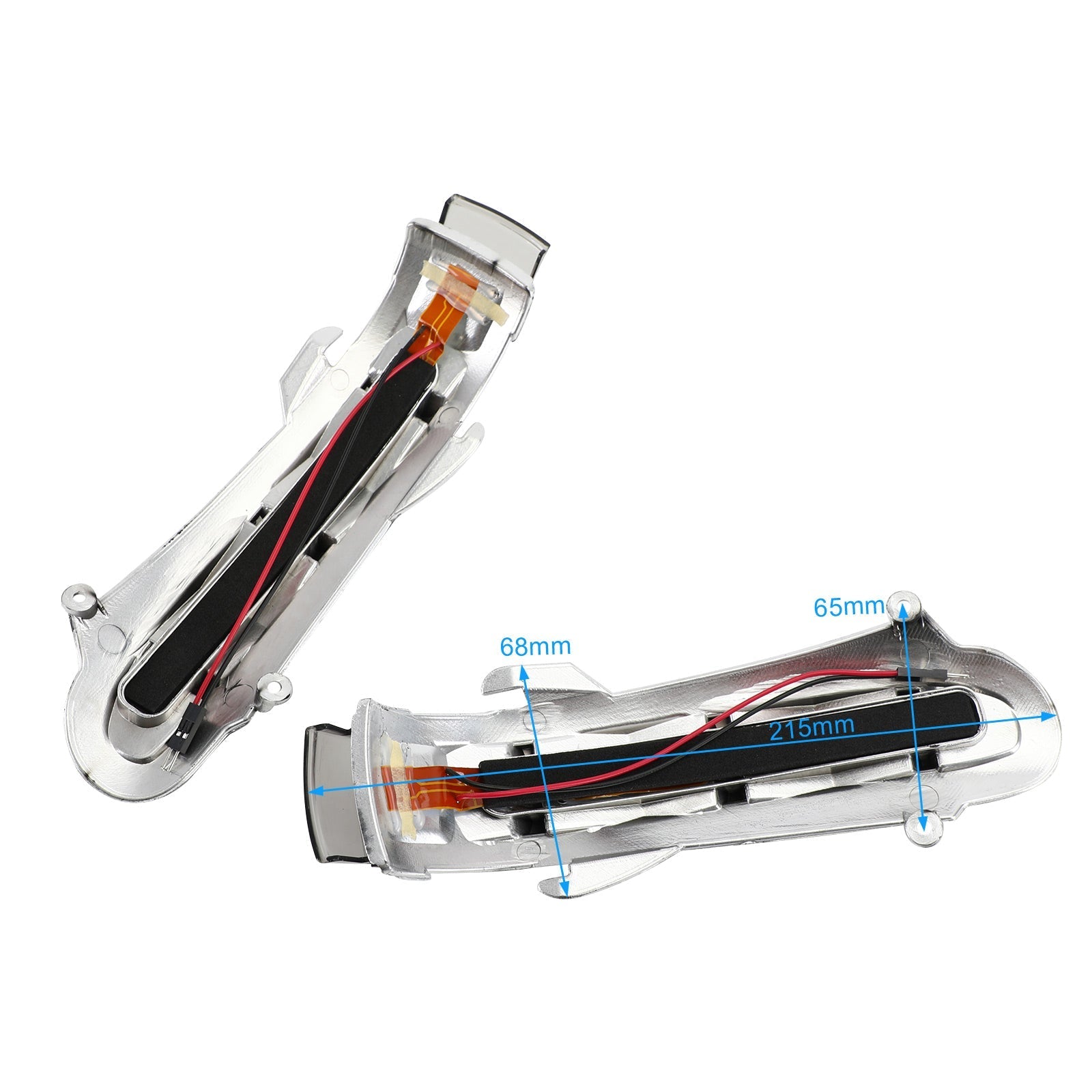 Para kierunkowskazów LED do lusterka bocznego do Benz S W220 KL W215 1999-2003 szary