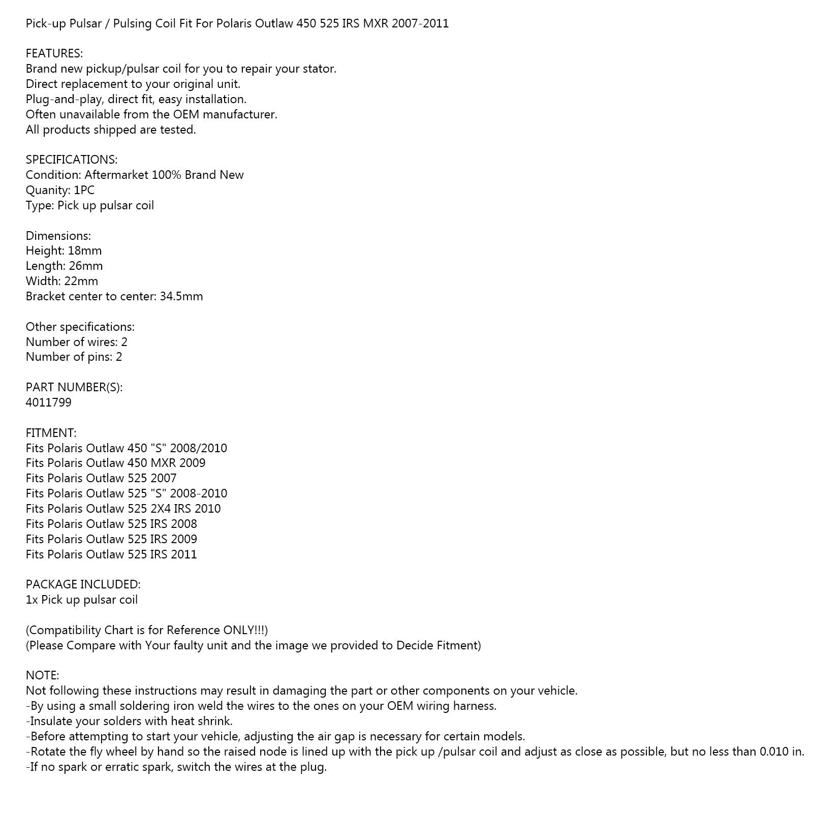 Czujnik szpuli odbioru dla Polaris Outlaw 450 525 MXR IRS S MXR 07-11 4011799