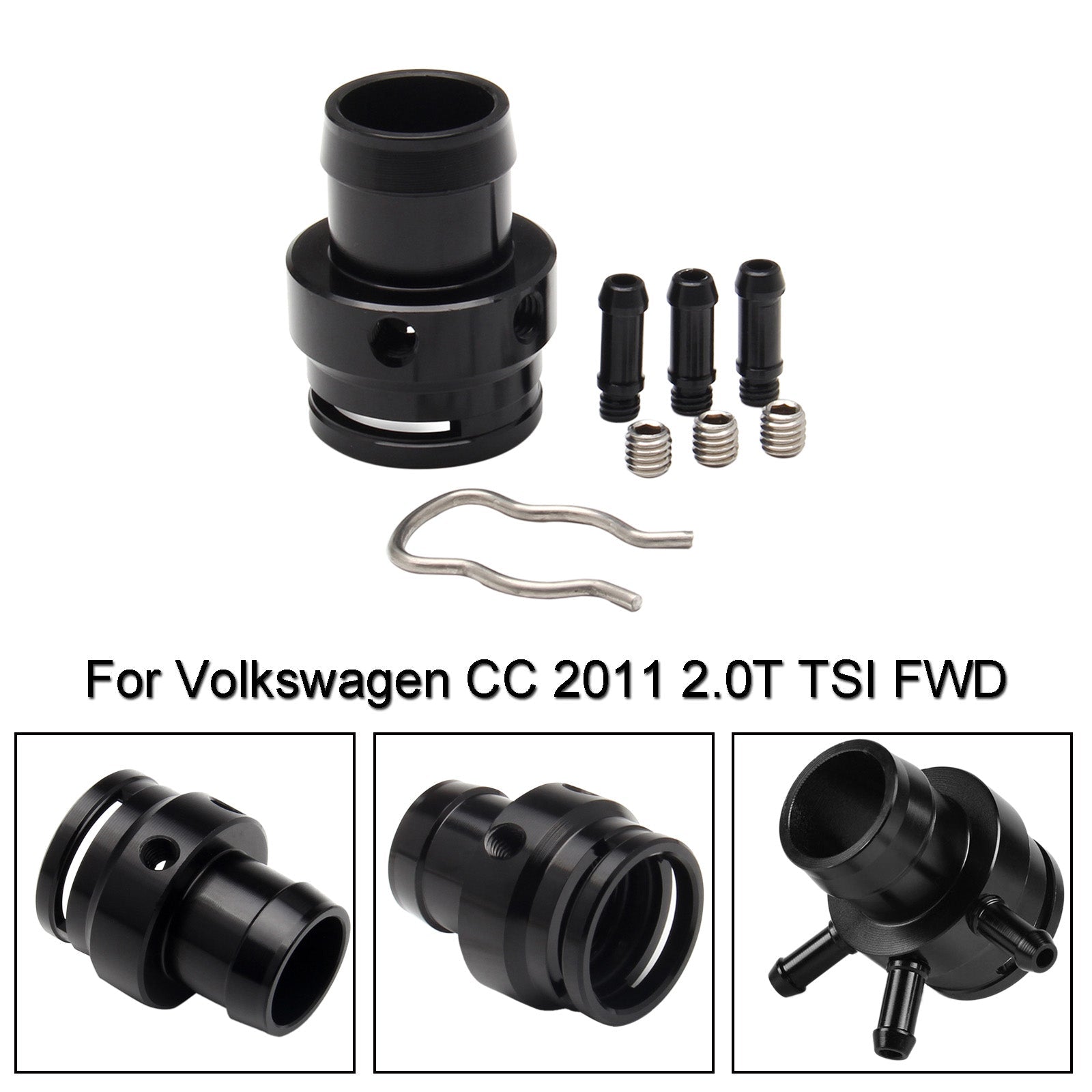 Adaptateur d'aspirateur Turbo Boost pour VW Audi 2.0T FSI TSI TFSI MK5 GTI B7 A3 A4 générique