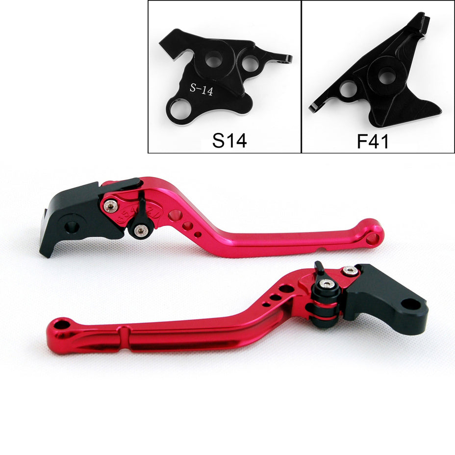 Leve della frizione del freno lunghe per Suzuki Hayabusa/GSXR1300 2008-2014 Nero generico