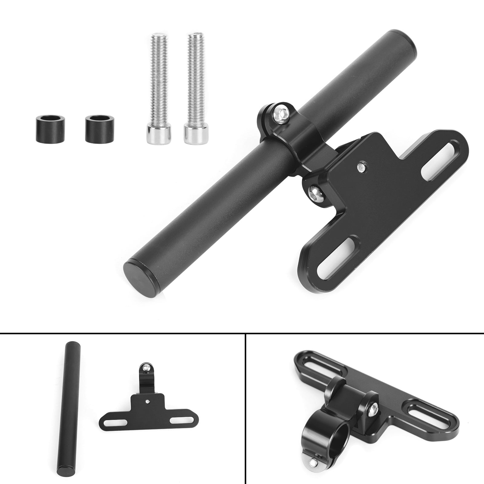 Medium nawigacyjne dla wsparcia wsparcia telefonicznego 22 mm dla motocyklowych motocyklowych srebrnych