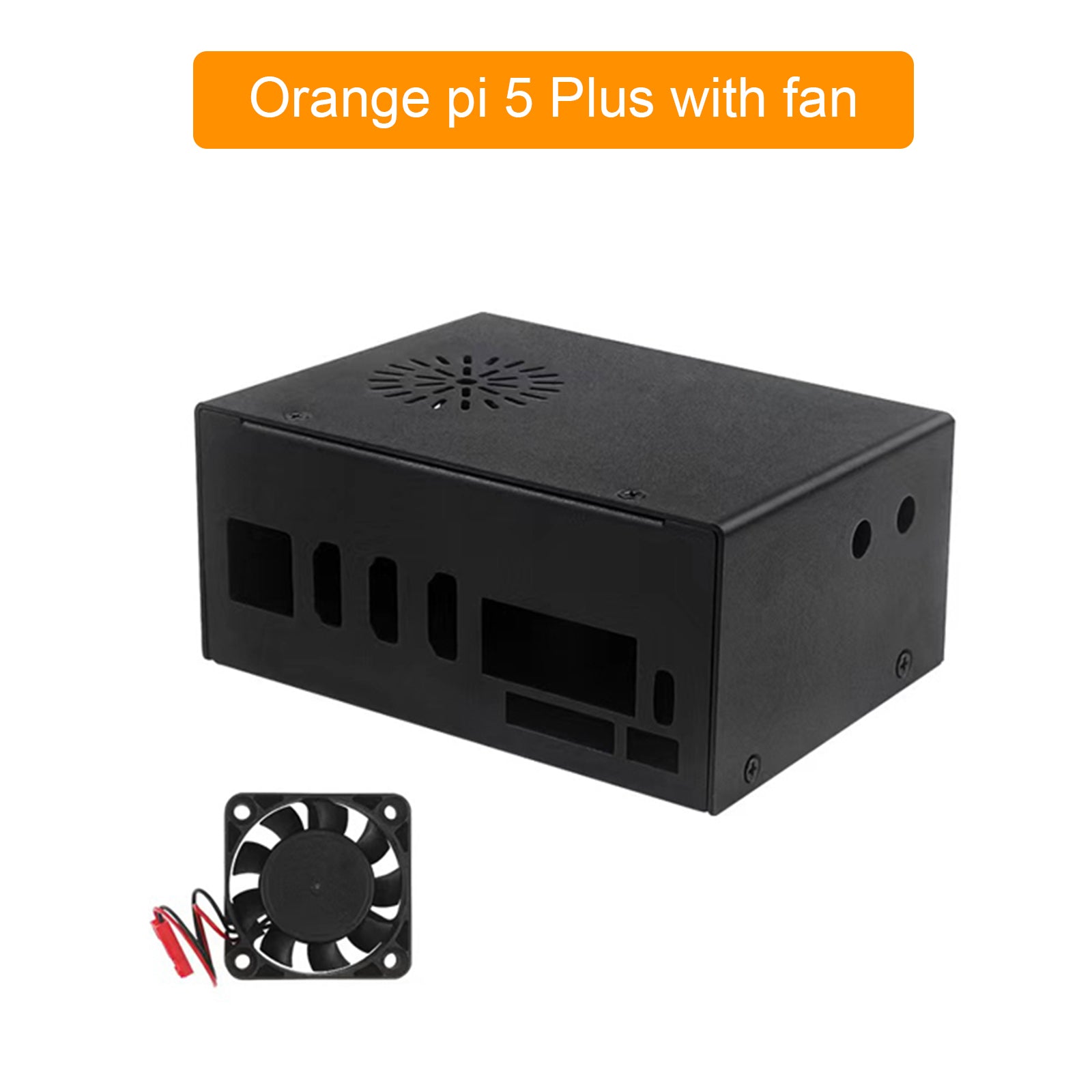 Orange Pi 5 Plus metalowy obudowa chłodzenia z zewnętrznym wentylatorem i anteną Wi -Fi