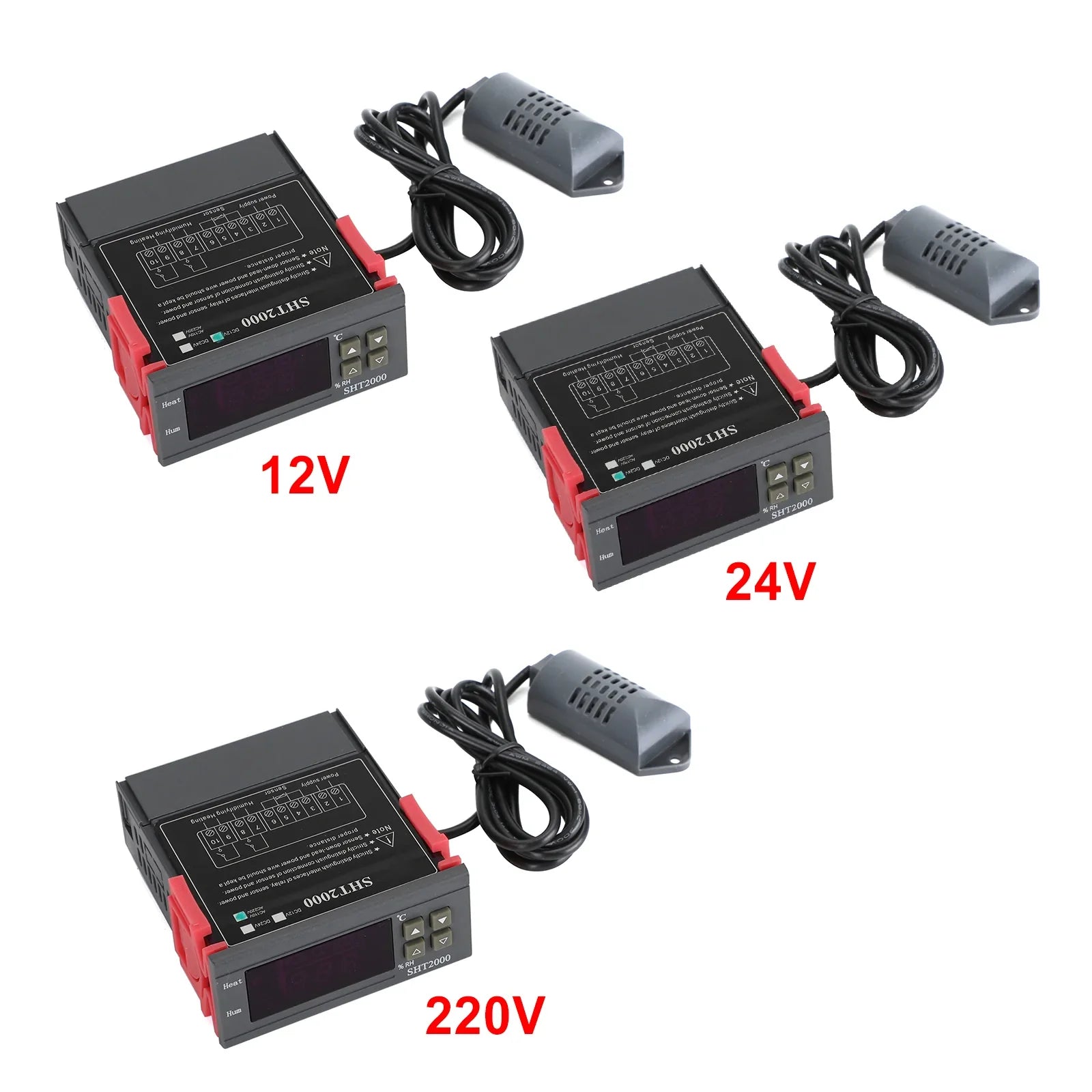 SHT2000 TEMPERATURY HIGROMOROMORMOROMOROMOROMER AC110-230V/DC12V/24V czujnik