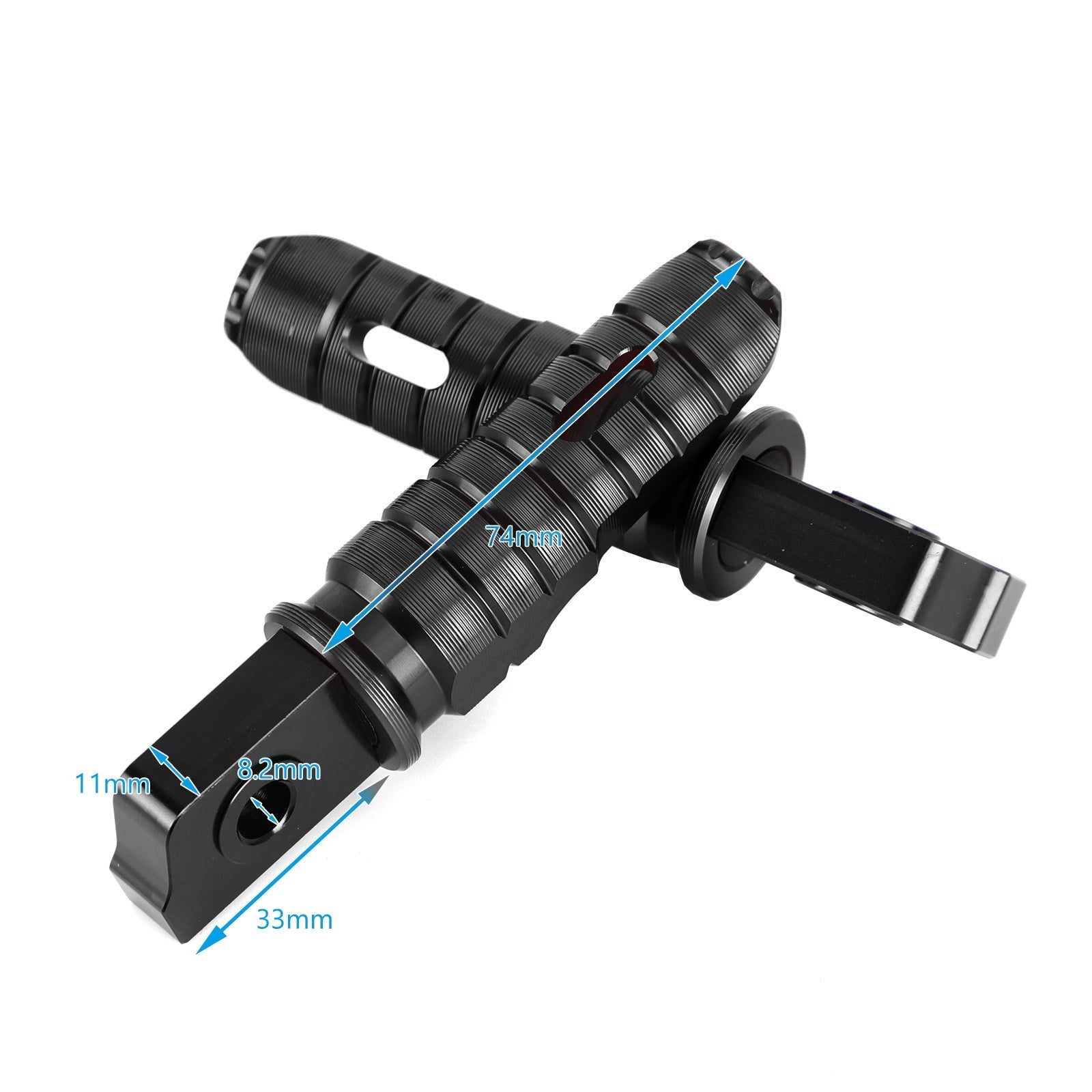 Piefrest antes del reposapiés para Aprilia GPR 125 150 250 Abr150 RS125 Tuono125 Genérico