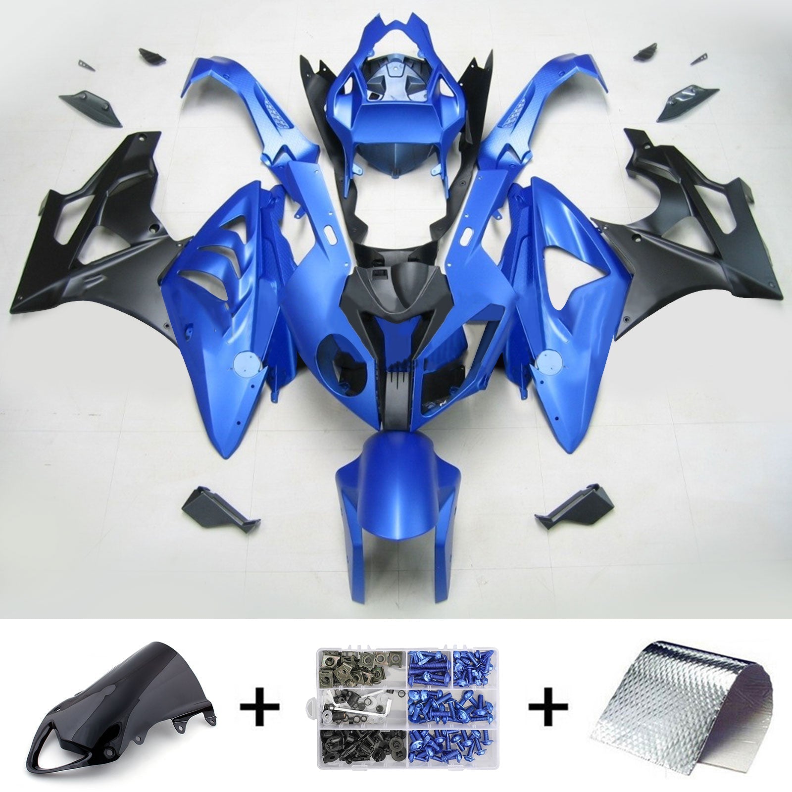 Amotopart Kit de Carenado para BMW S1000RR 2009-2014 Carrocería Plástico ABS Genérico