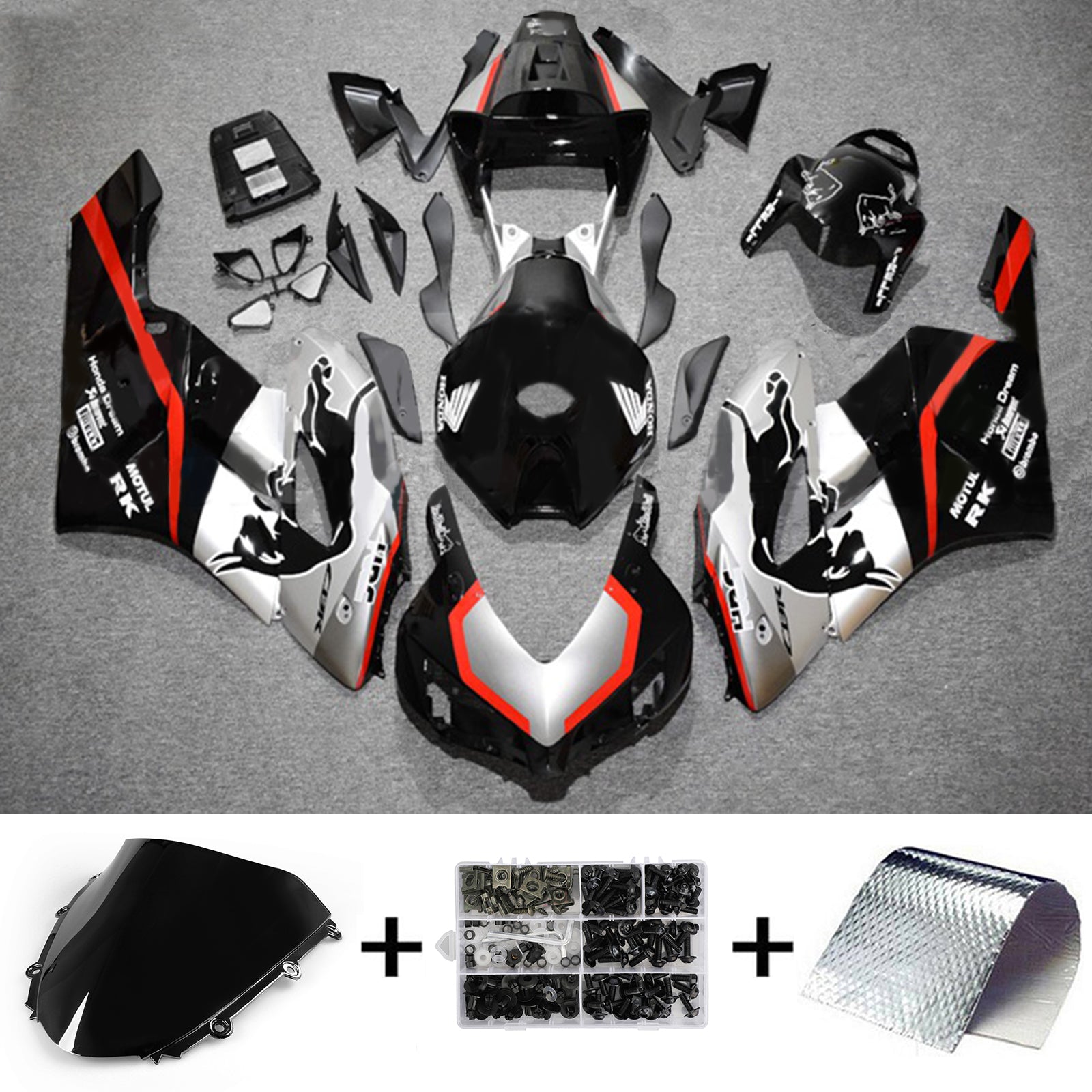 Amotopart Honda CBR1000RR 2004-2005 Kit Carroserie Plastic Abs