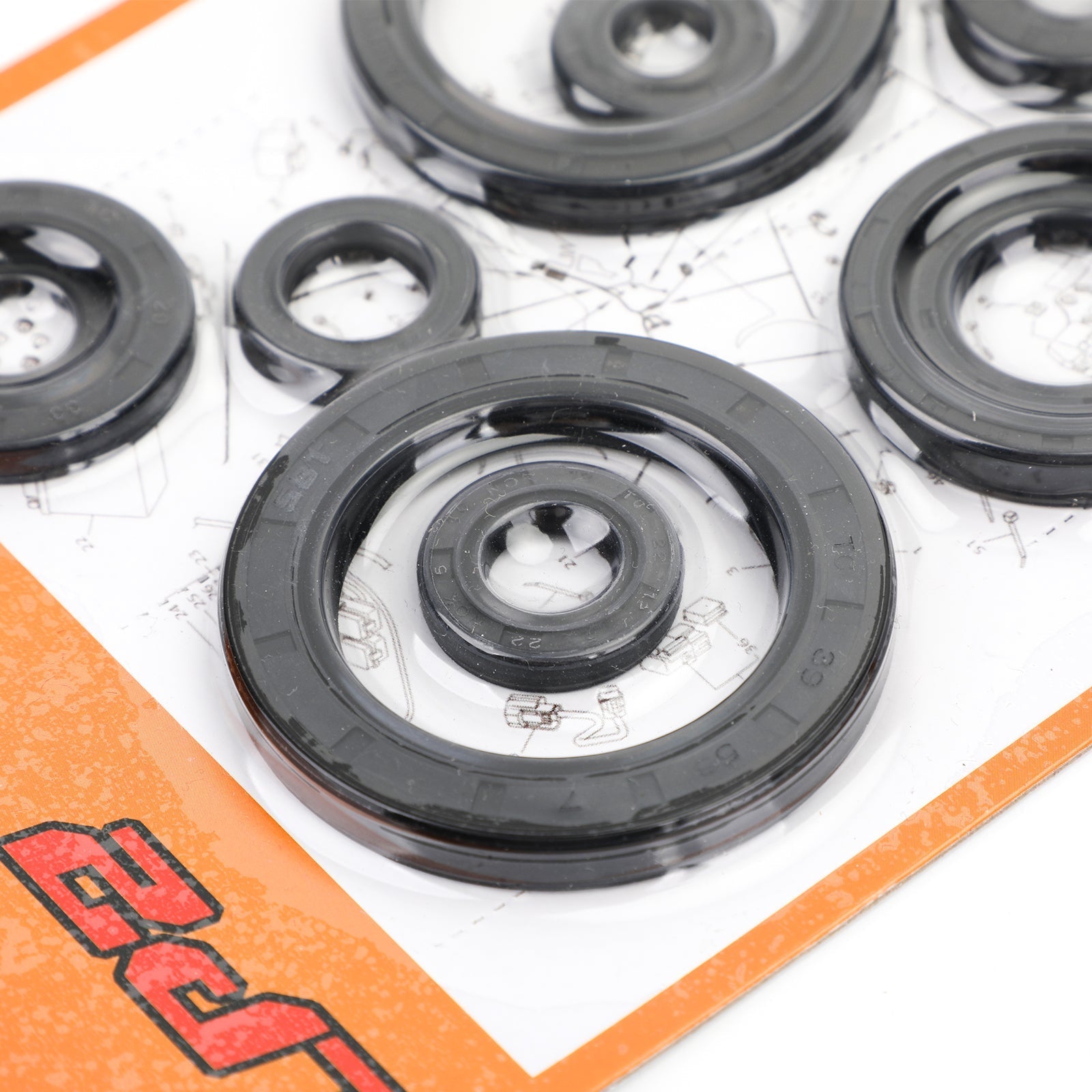 Jeu de joints d'huile moteur 10 pièces joints pour Honda CRF 450R 2007-2008 Motocross Enduro générique