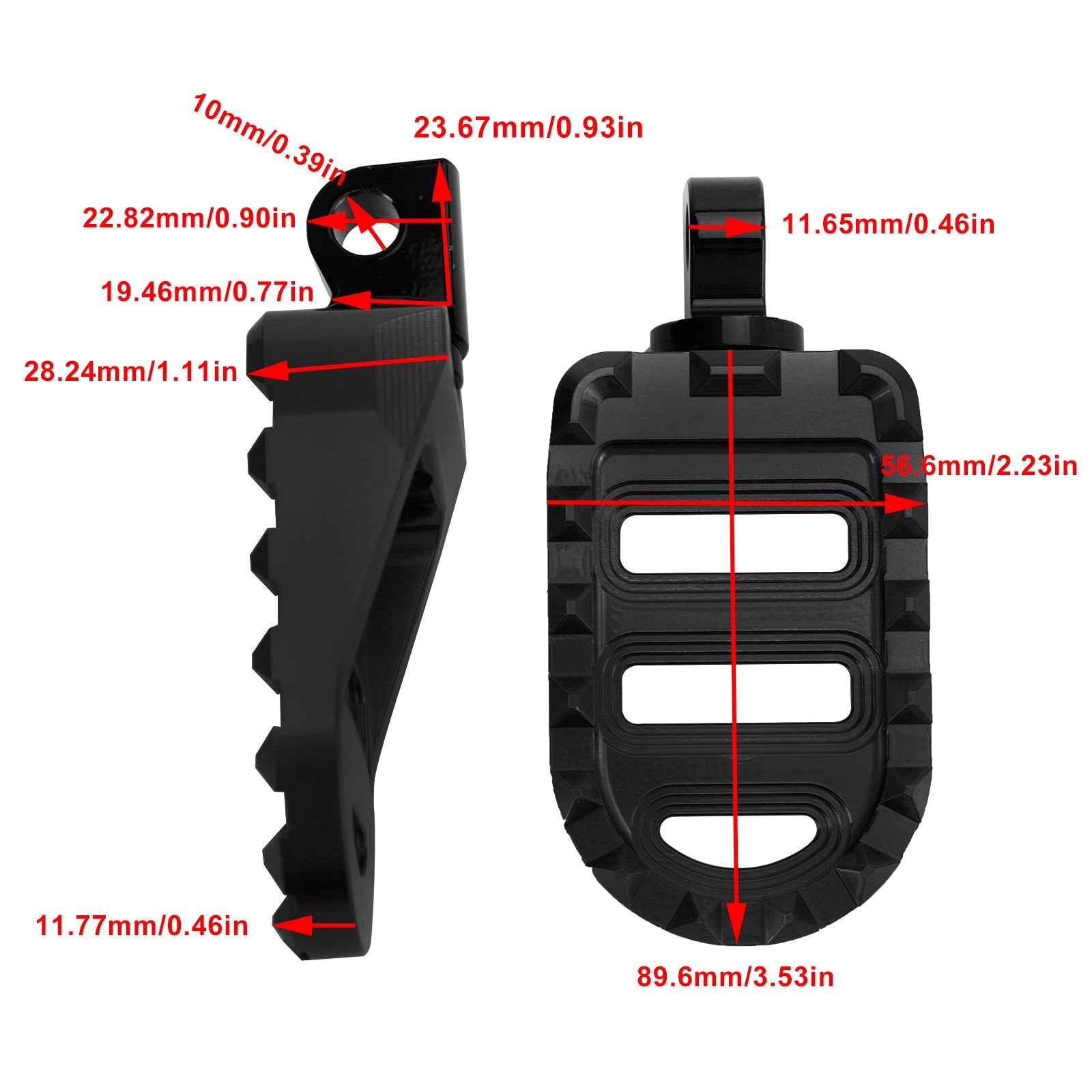 Repose-pieds avant Dyna Sportster 883 Electra Glide Road Glide